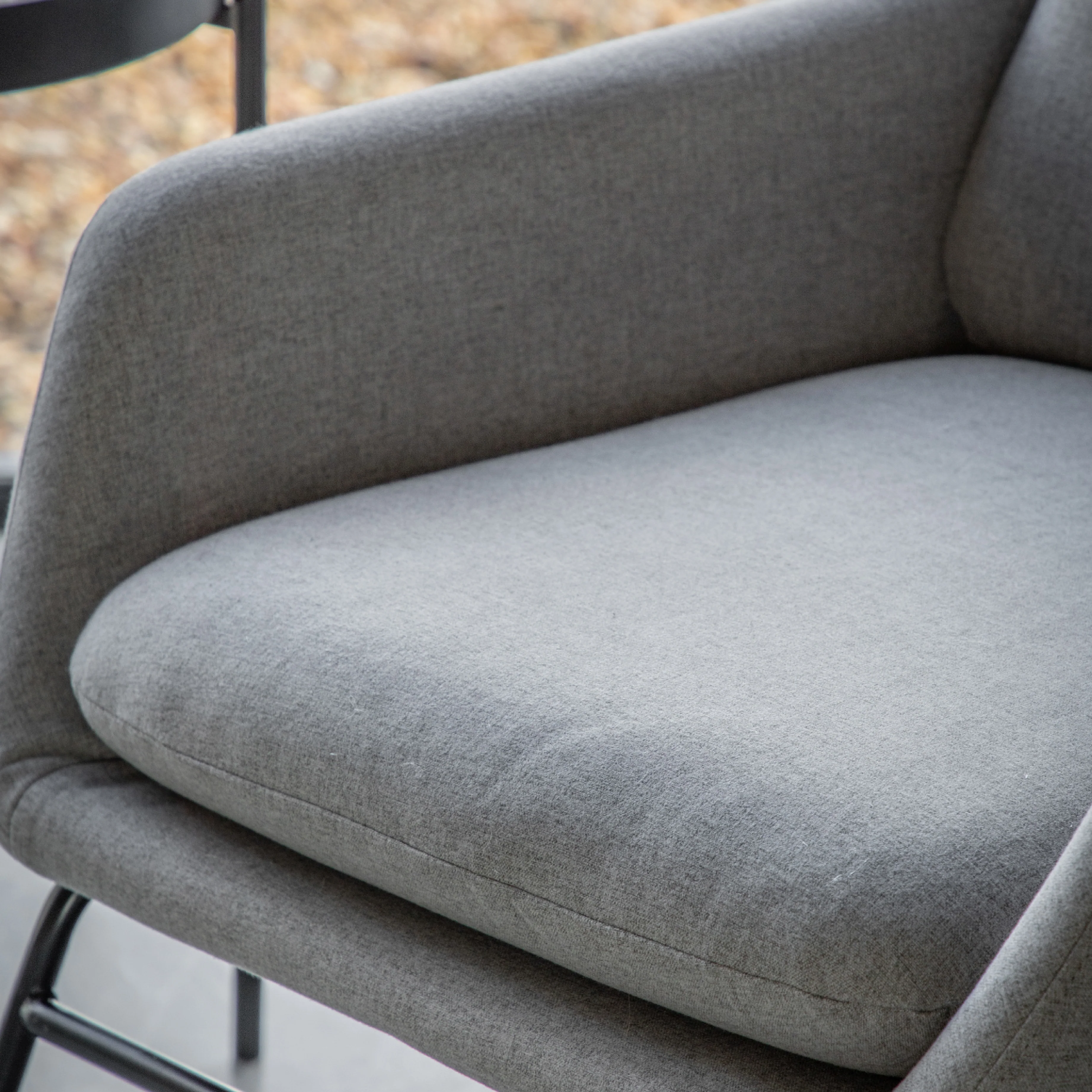 Funton Retro Chair | Light Grey - Image 2