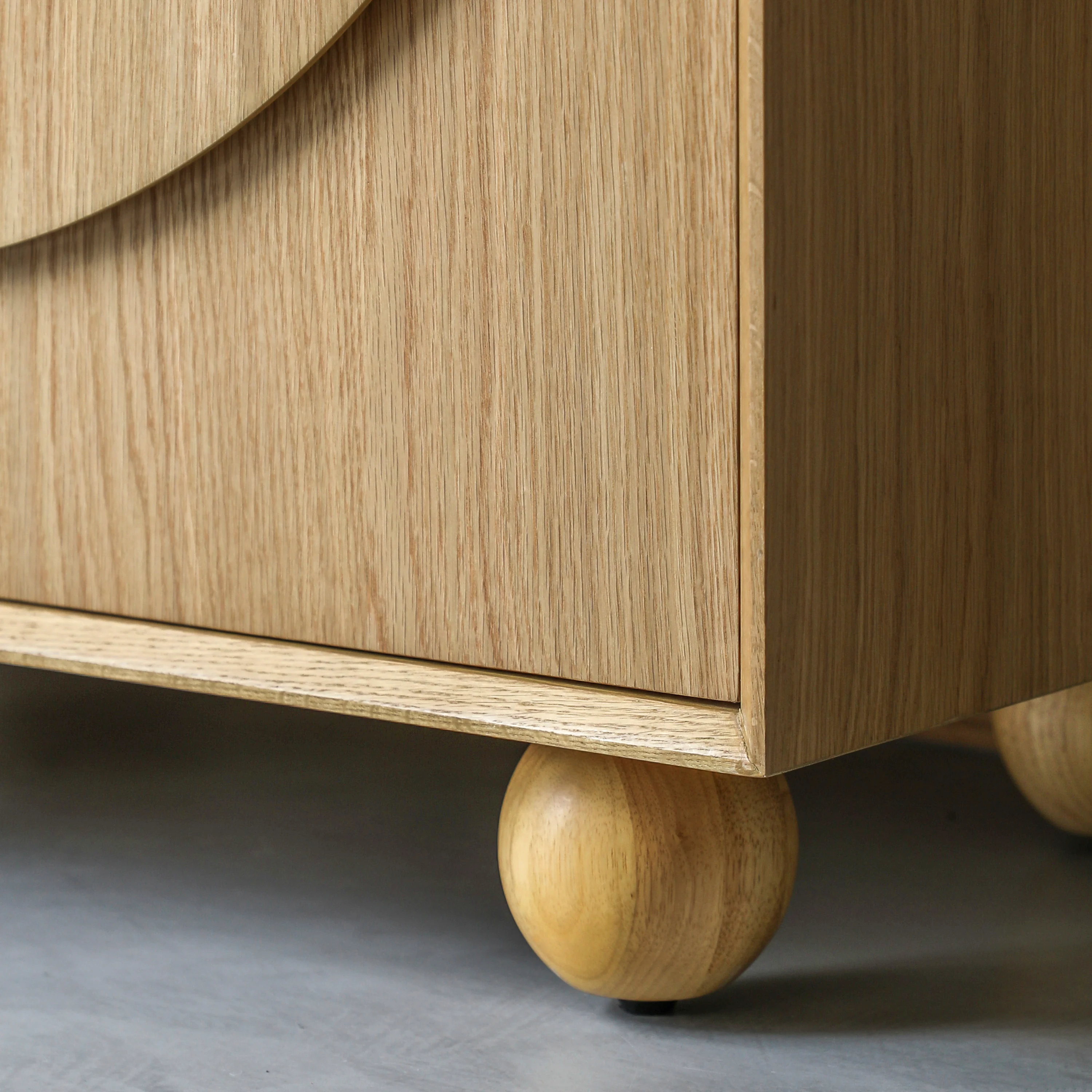 Geo Retro 2 Door Cupboard | Natural - Image 7