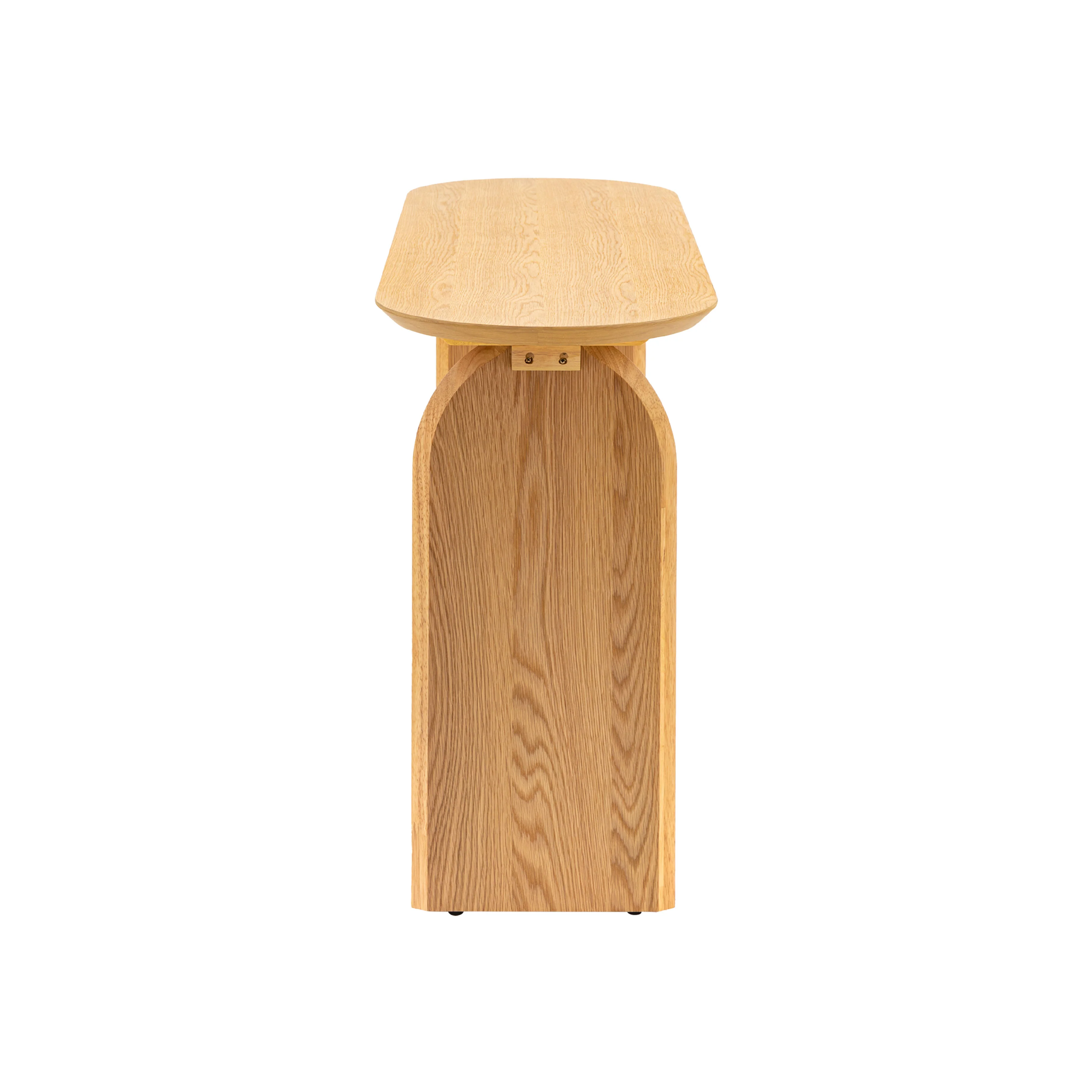 Geo Retro Console Table | Natural - Image 4