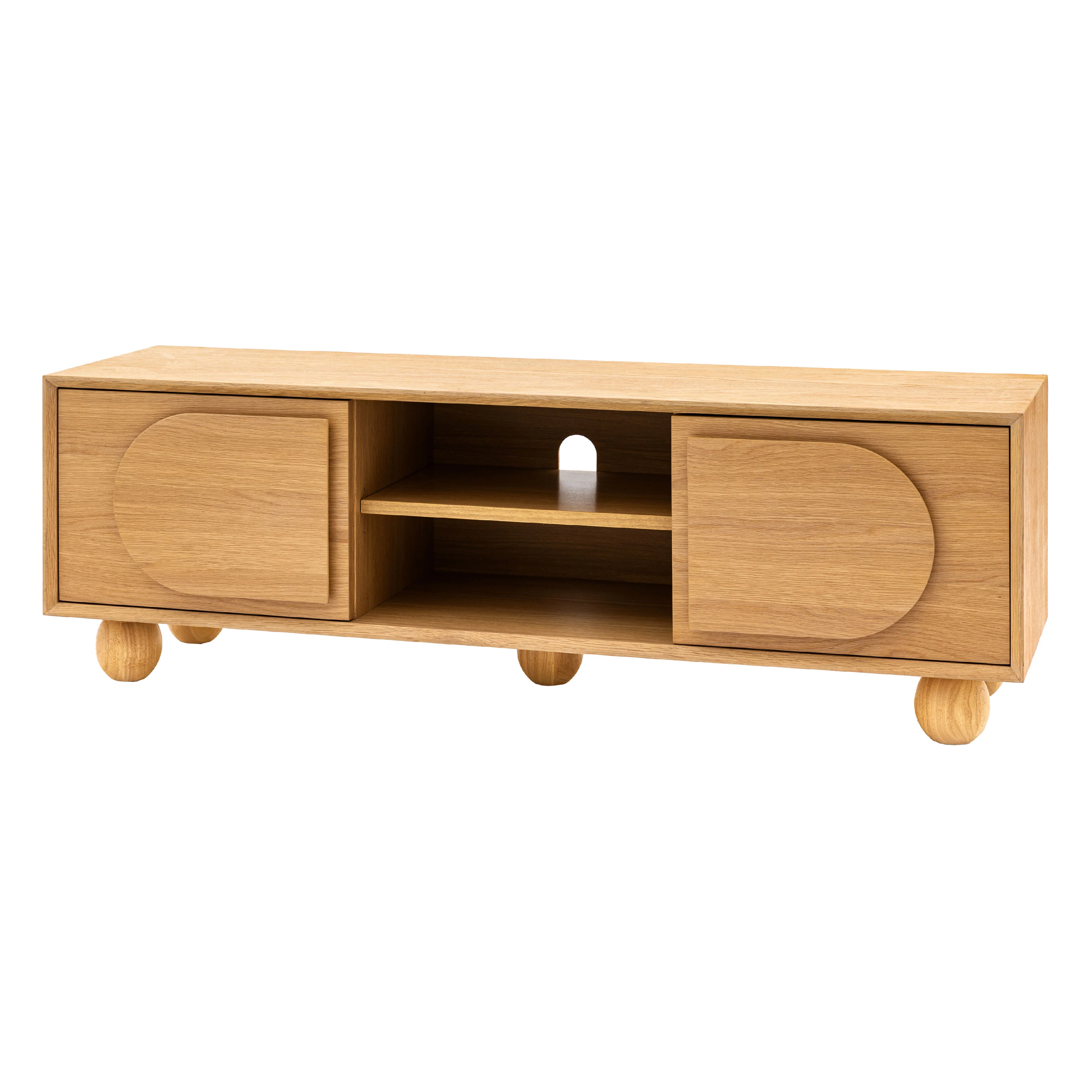 Geo Retro Media Unit | Natural - Image 3