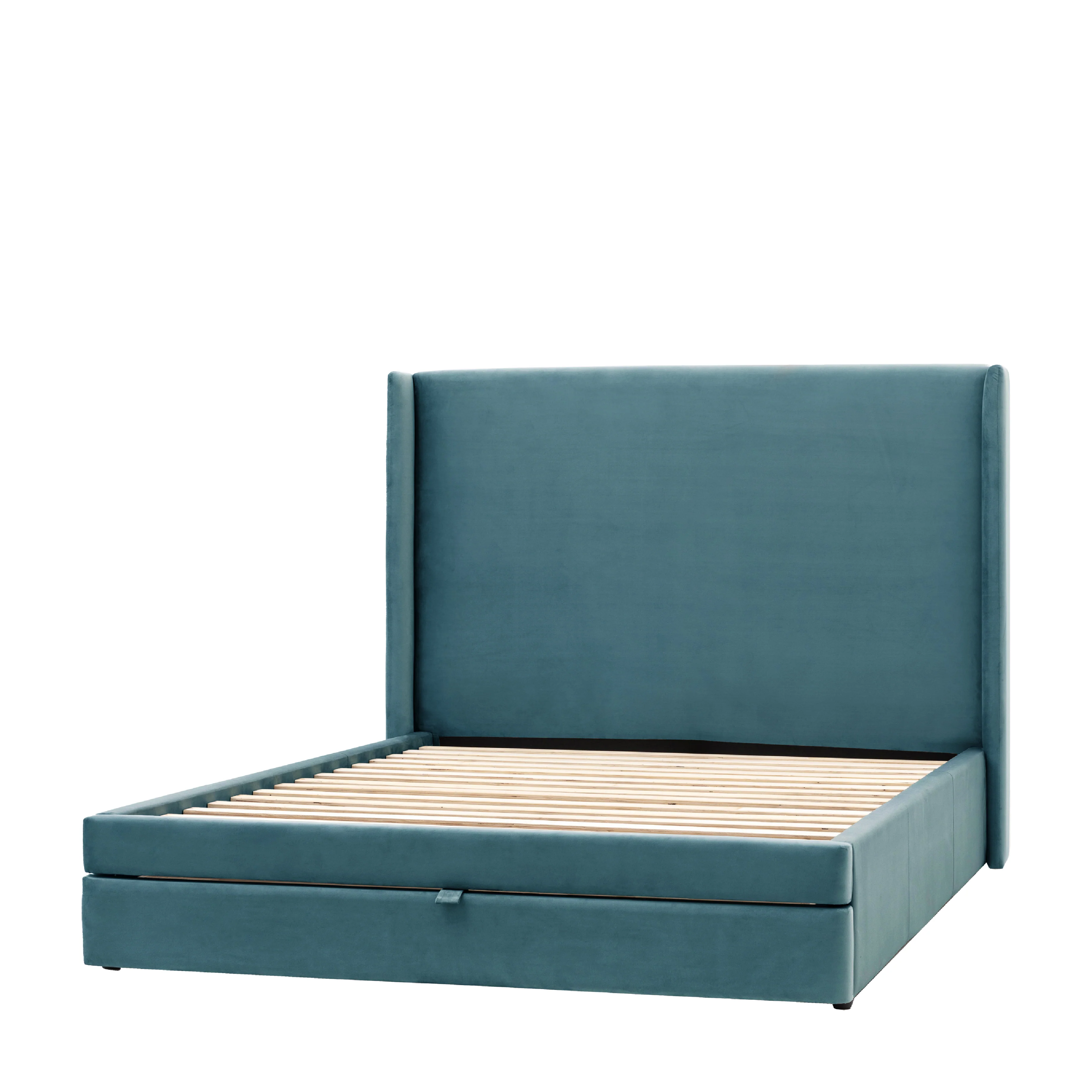 Halstead Bed Frame with Drawer | Atlantic Blue - Image 3