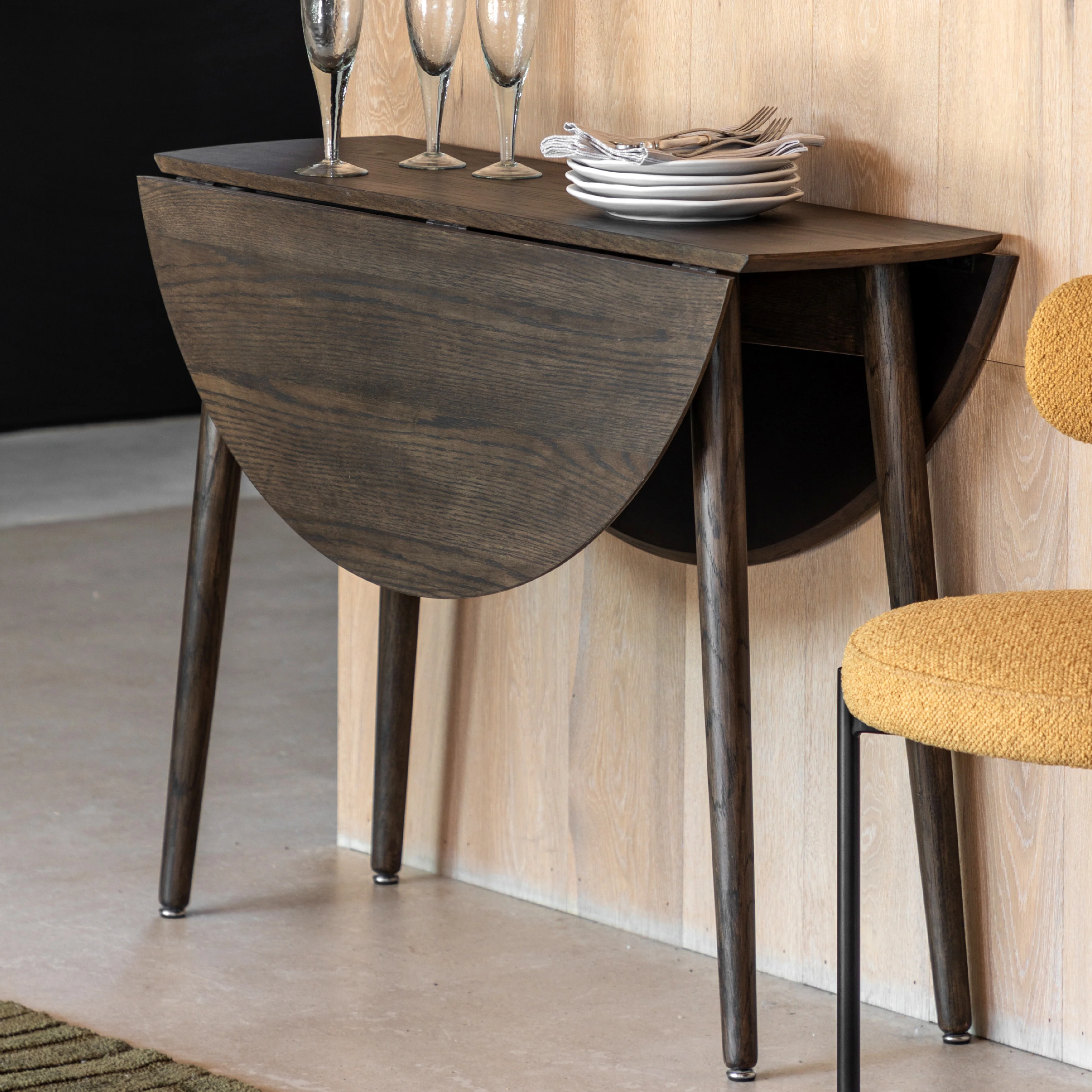 Hatfield Folding Dining Table | Smoked Oak - Image 2