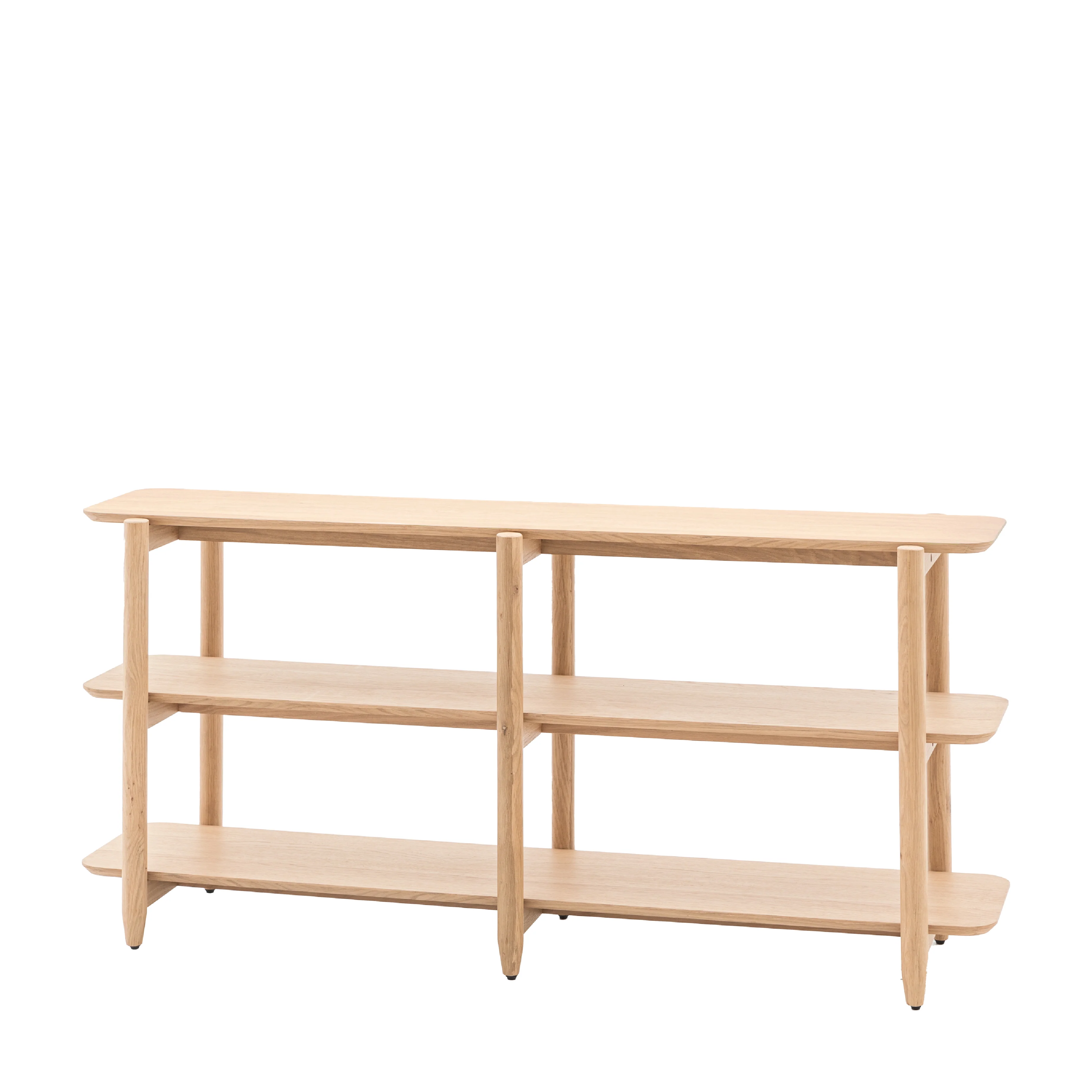 Hatfield Open Display Unit | Natural Oak | Wide - Image 3