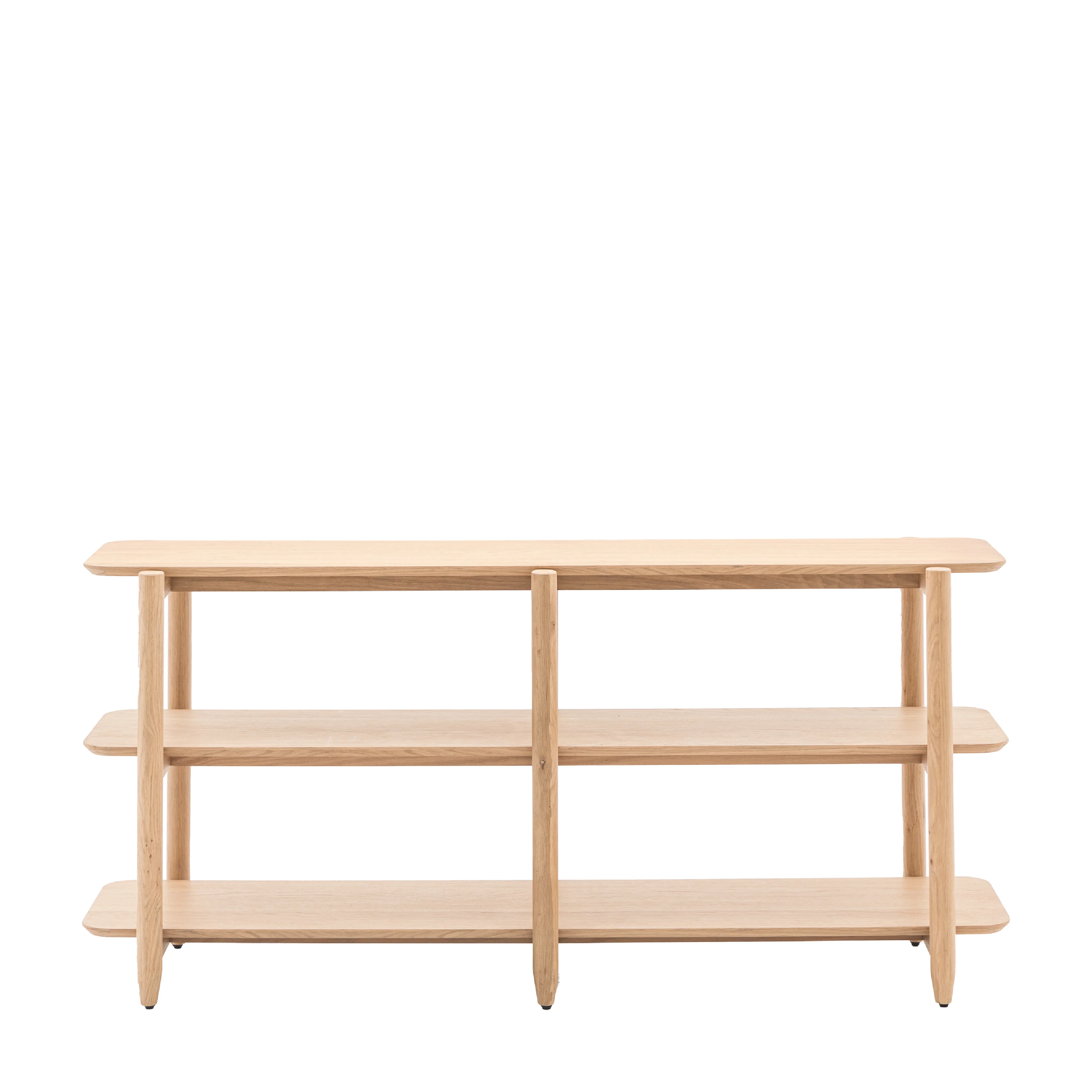 Hatfield Open Display Unit | Natural Oak | Wide - Image 4