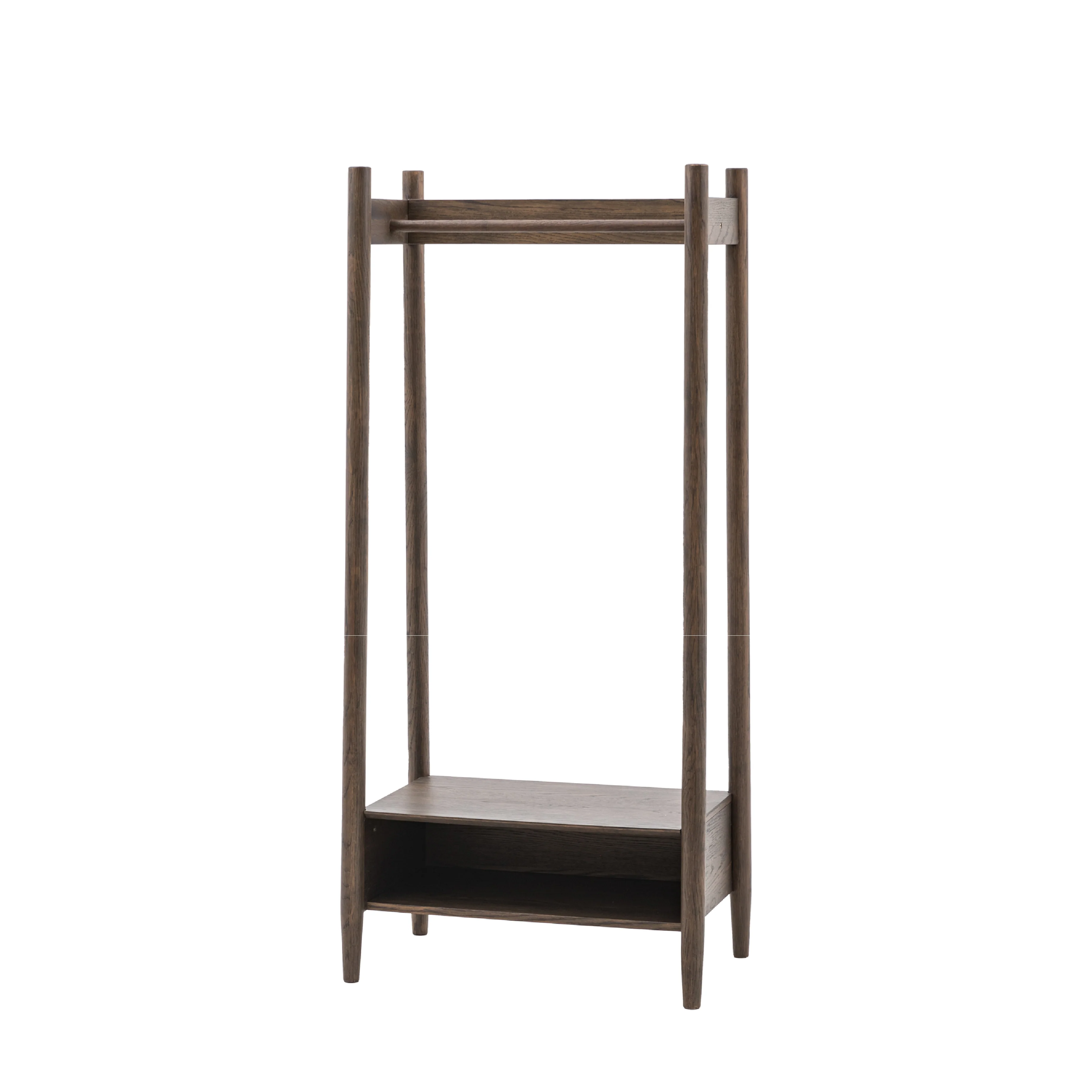 Hatfield Open Wardrobe | Smoked Oak - Image 3