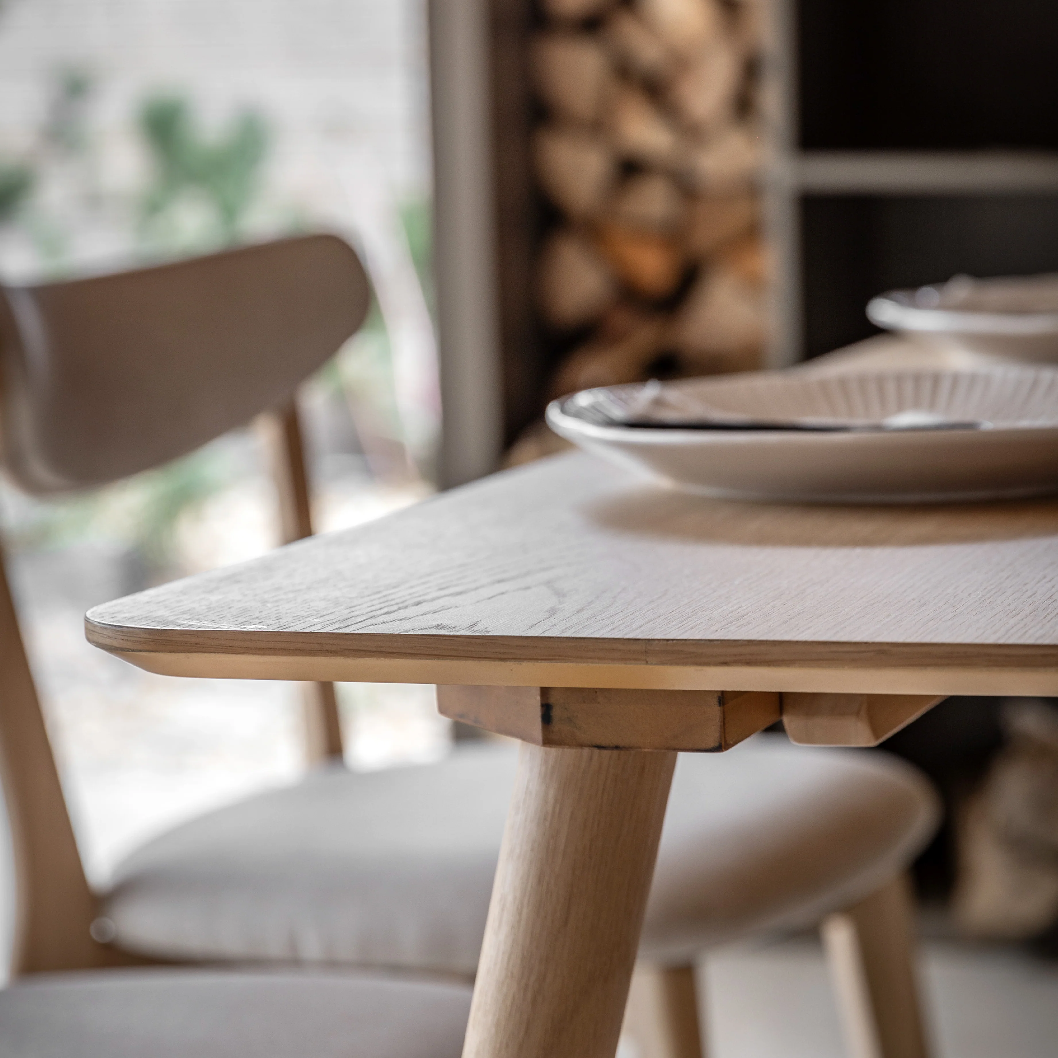 Hatfield Retro Dining Table | Natural Oak | Large - Image 2
