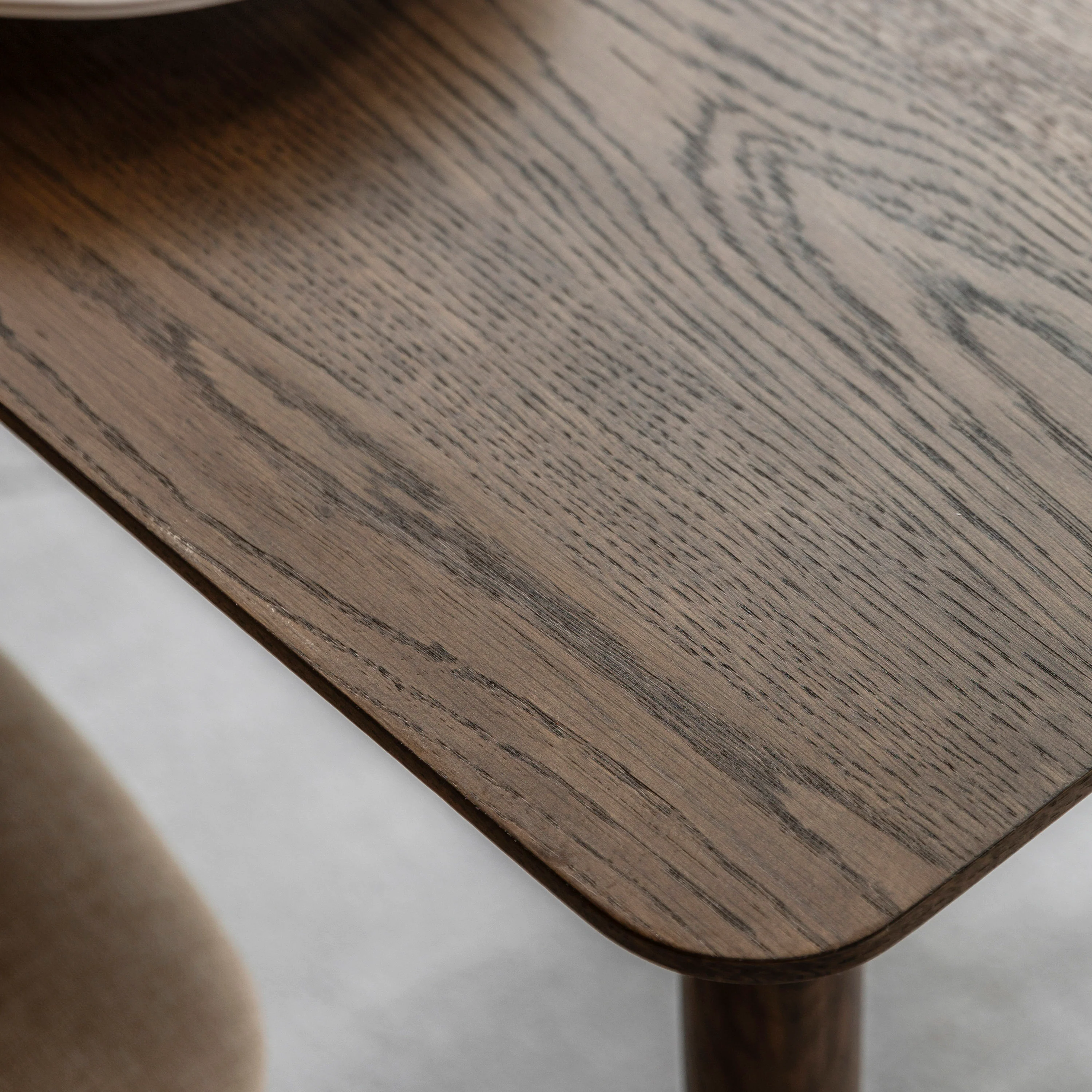 Hatfield Retro Rectangular Dining Table | Smoked Oak - Image 4