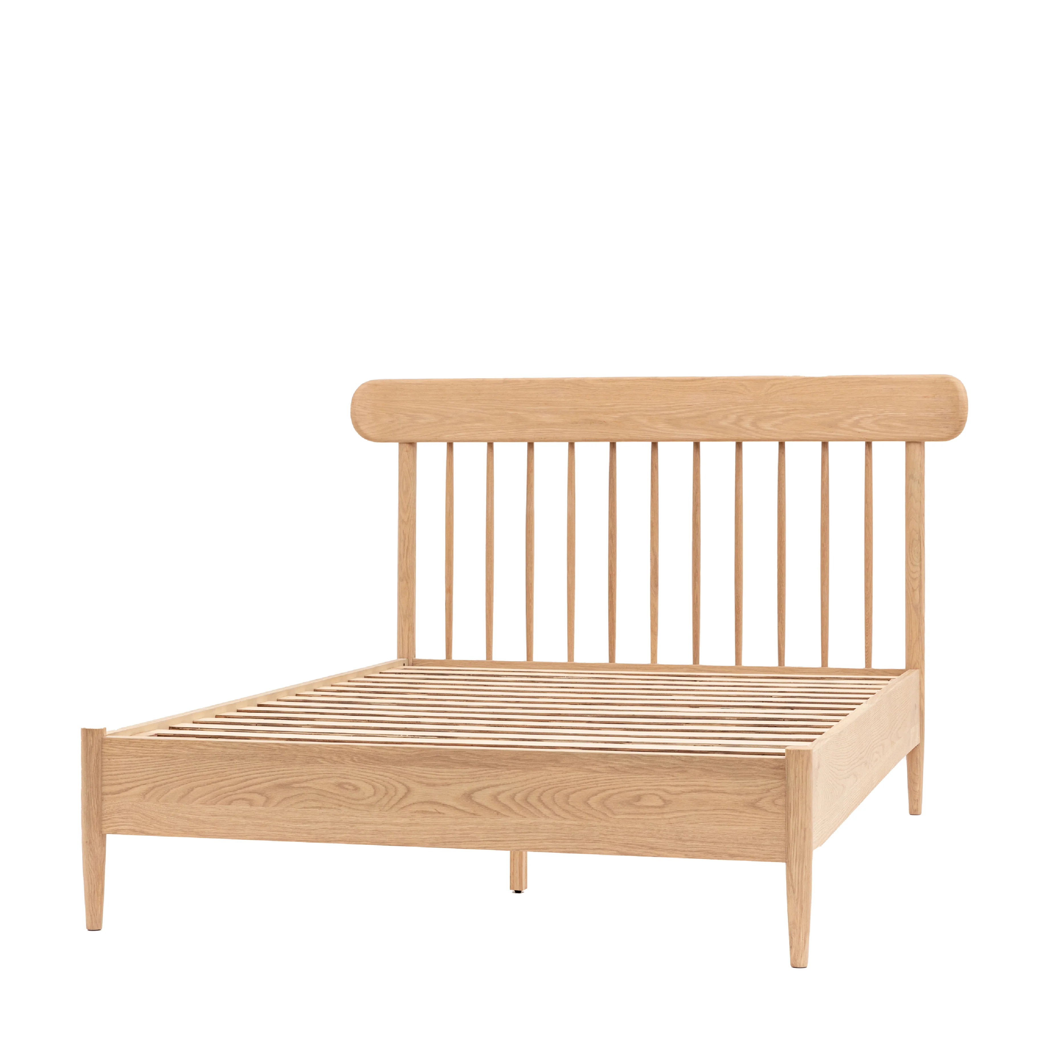Hatfield Spindle Bed Frame | Natural Oak - Image 3