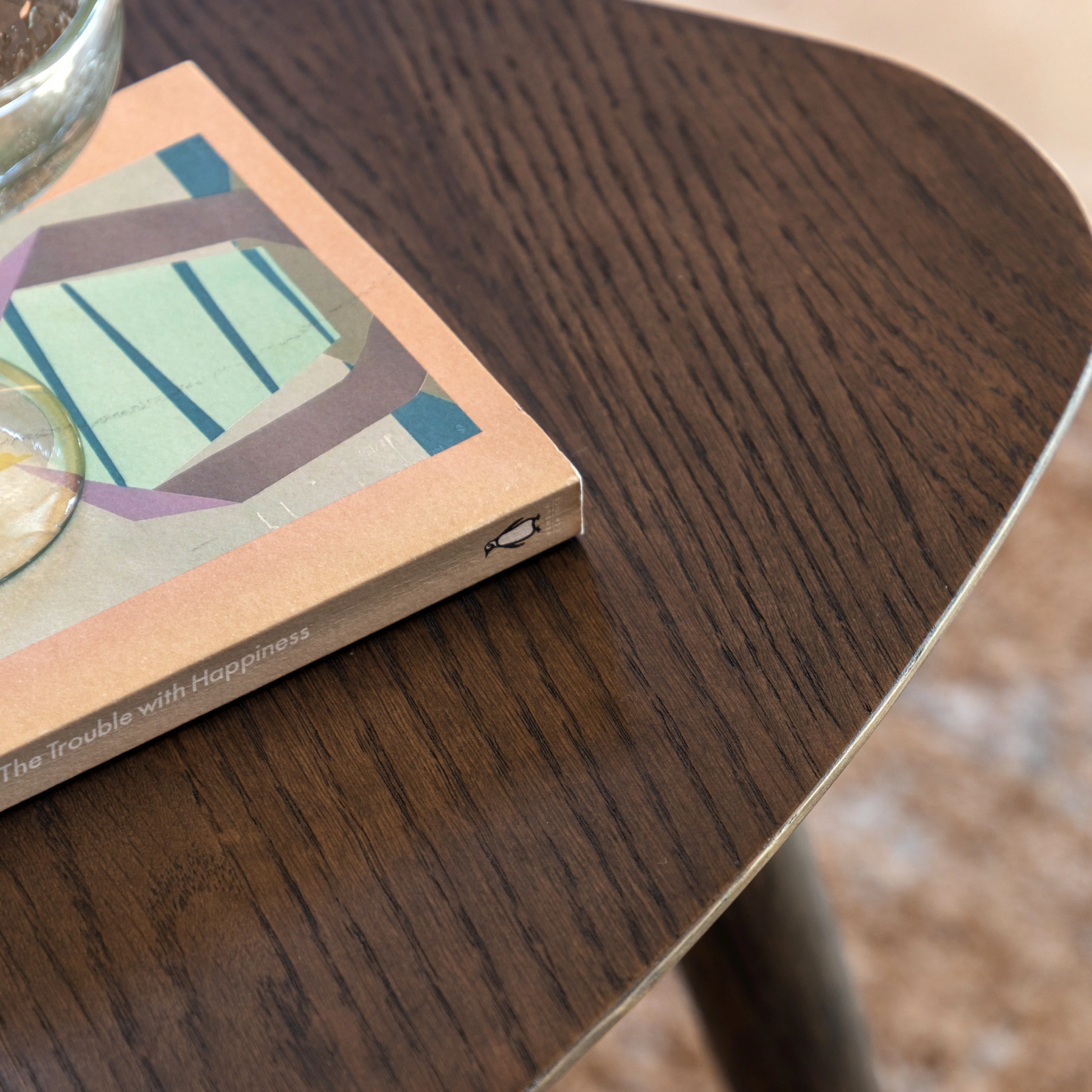 Hatfield Triangular Side Table | Smoked Oak - Image 2