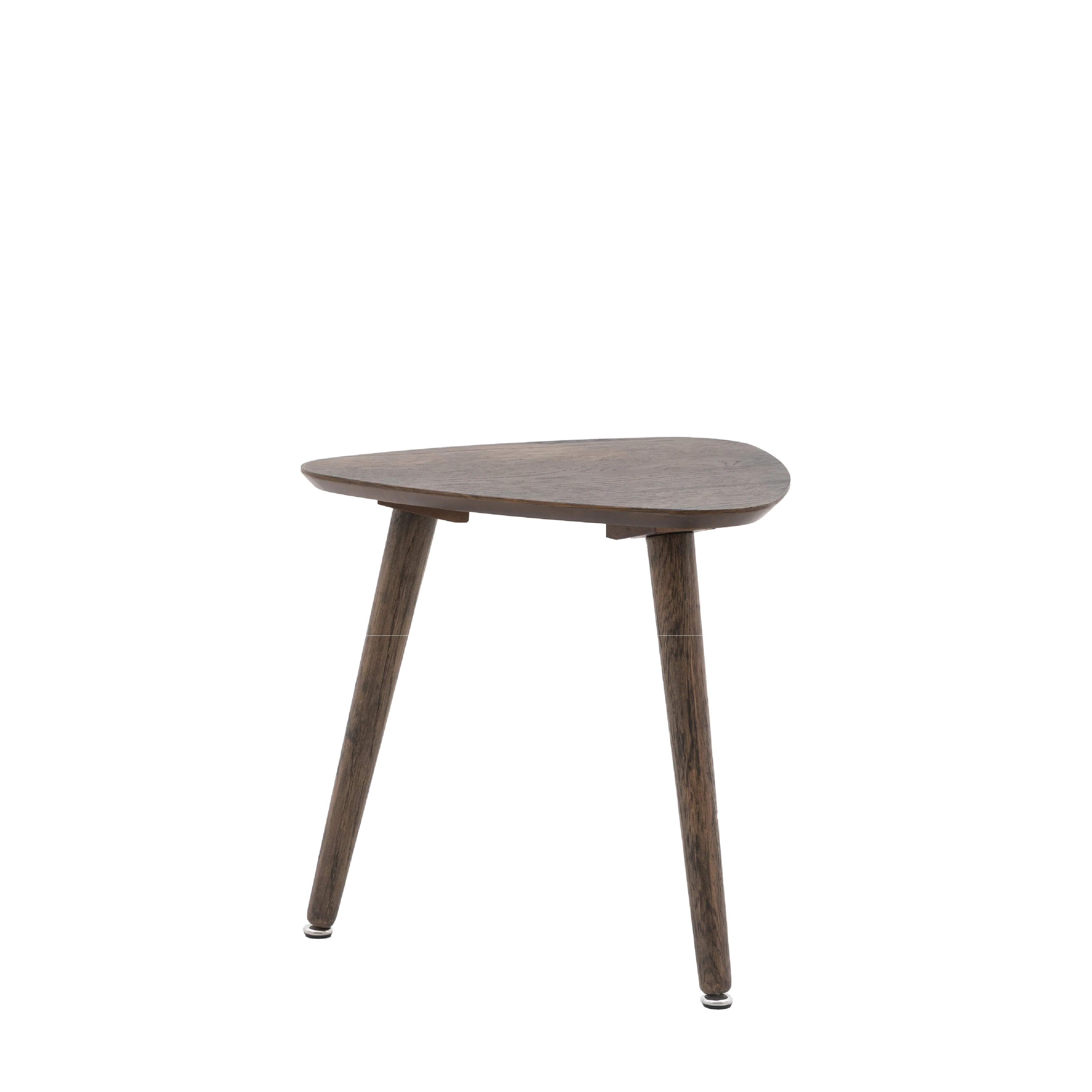 Hatfield Triangular Side Table | Smoked Oak - Image 4