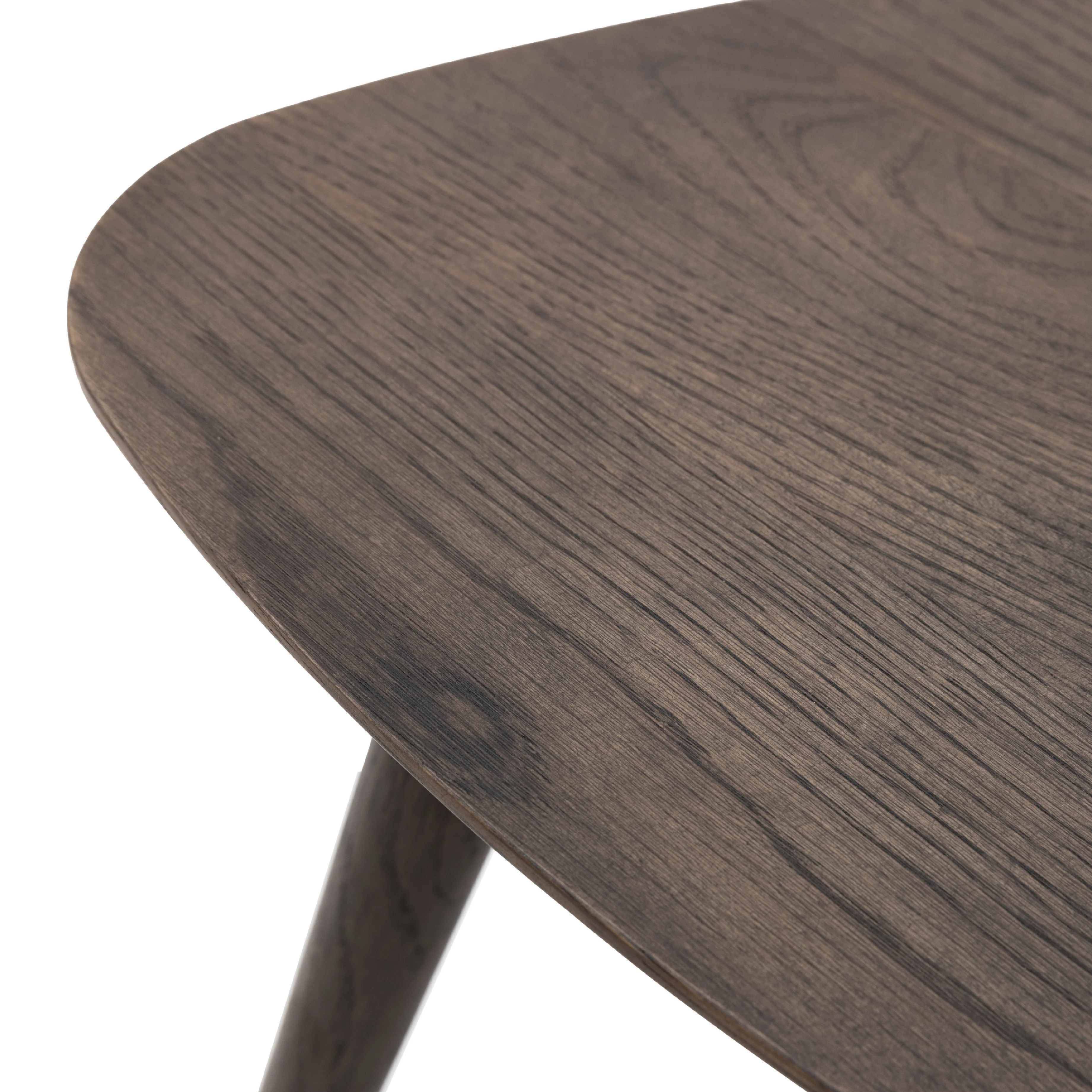 Hatfield Triangular Side Table | Smoked Oak - Image 5
