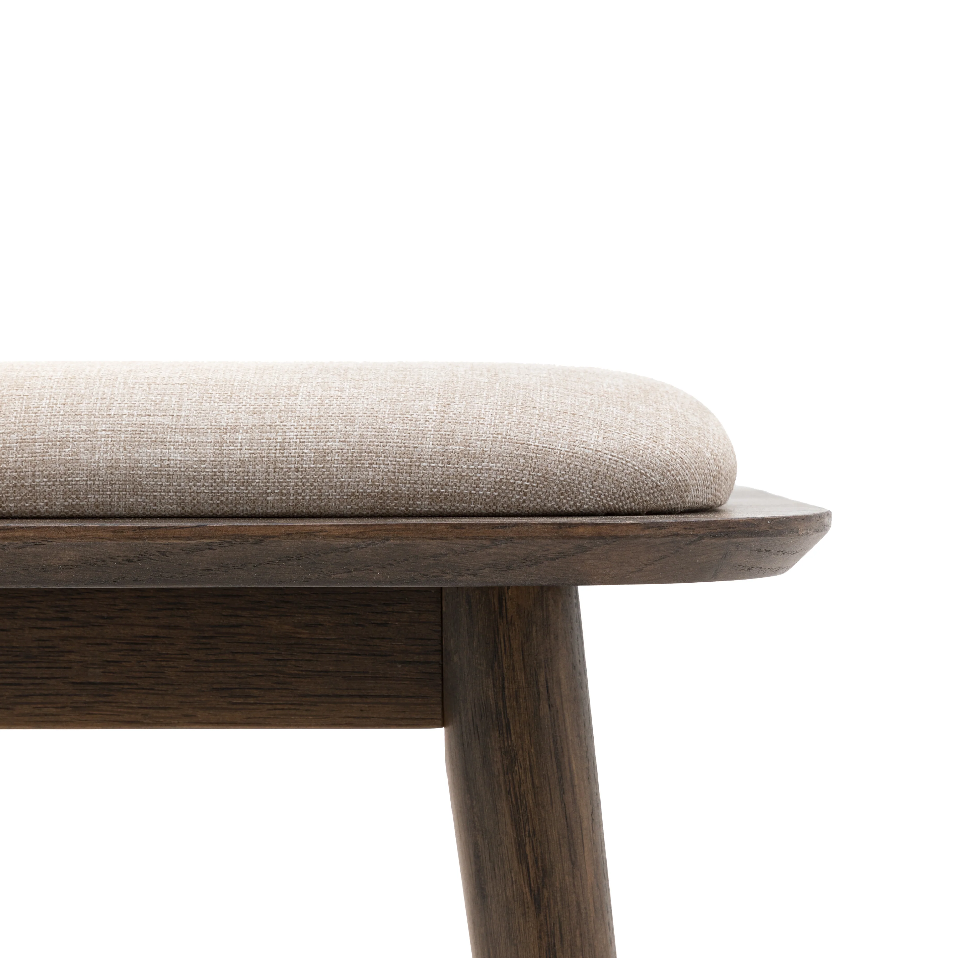 Hatfield Upholstered Bench | Smoked Oak - Image 3