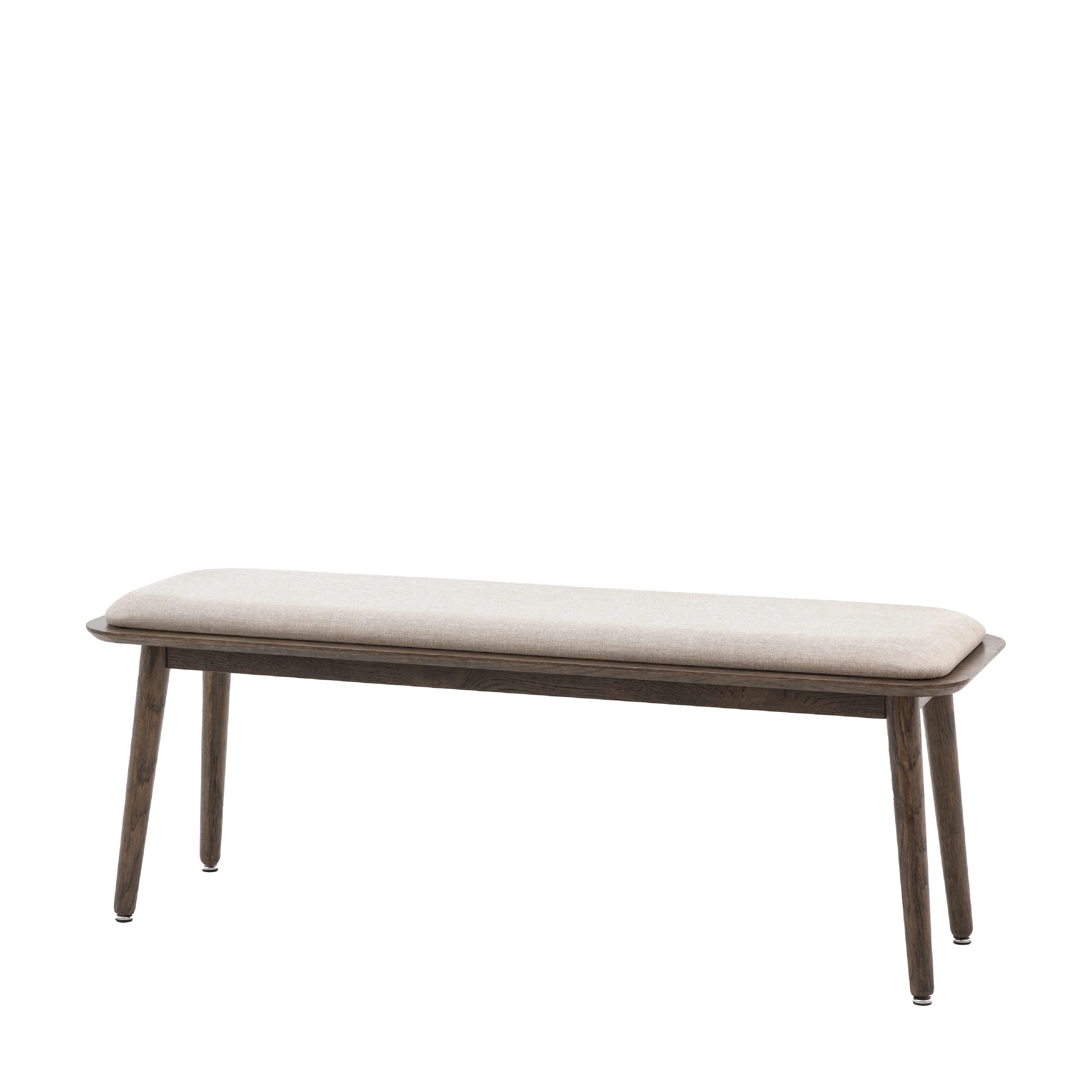 Hatfield Upholstered Bench | Smoked Oak - Image 4
