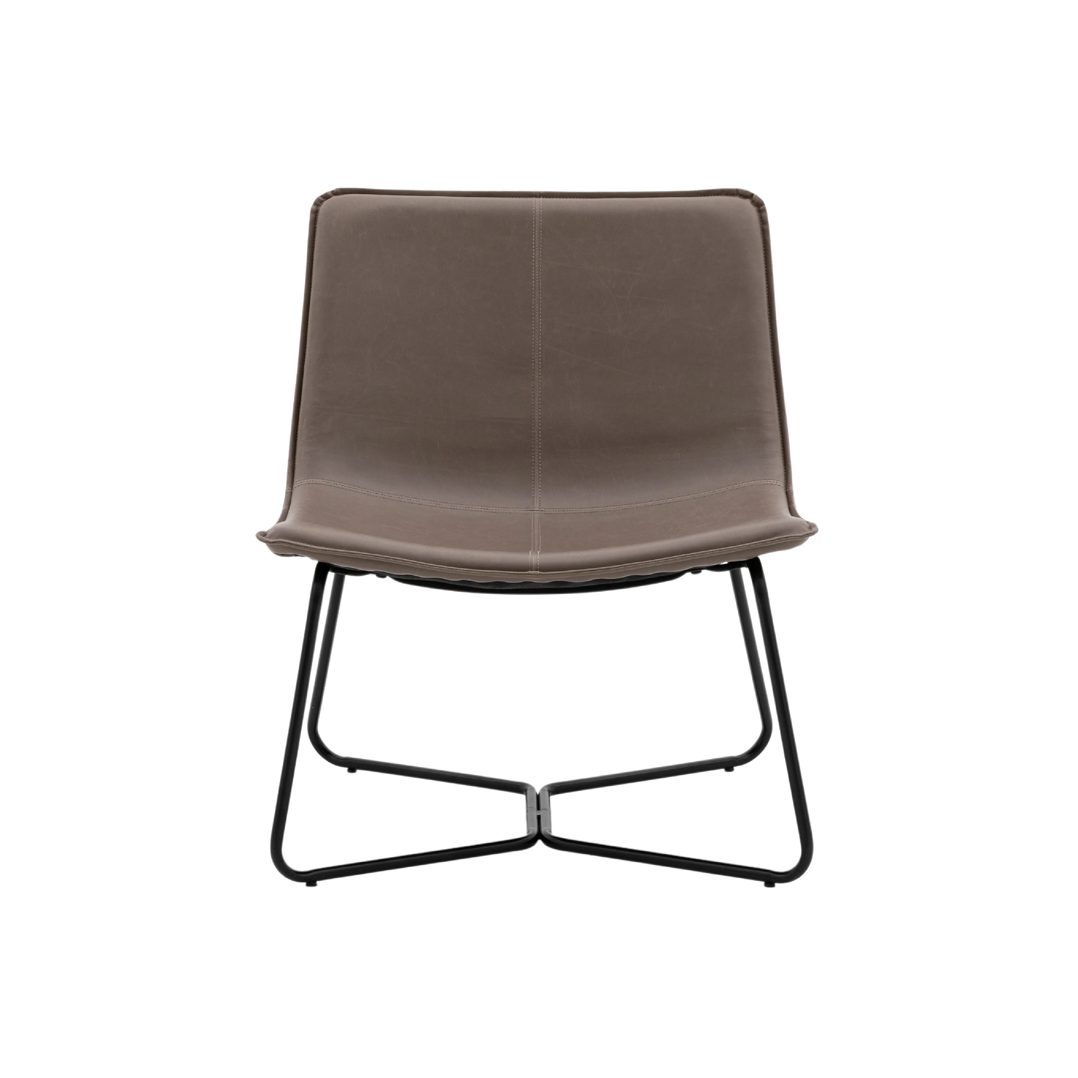 Hawking Vegan Leather Lounge Chair | Ember - Image 3