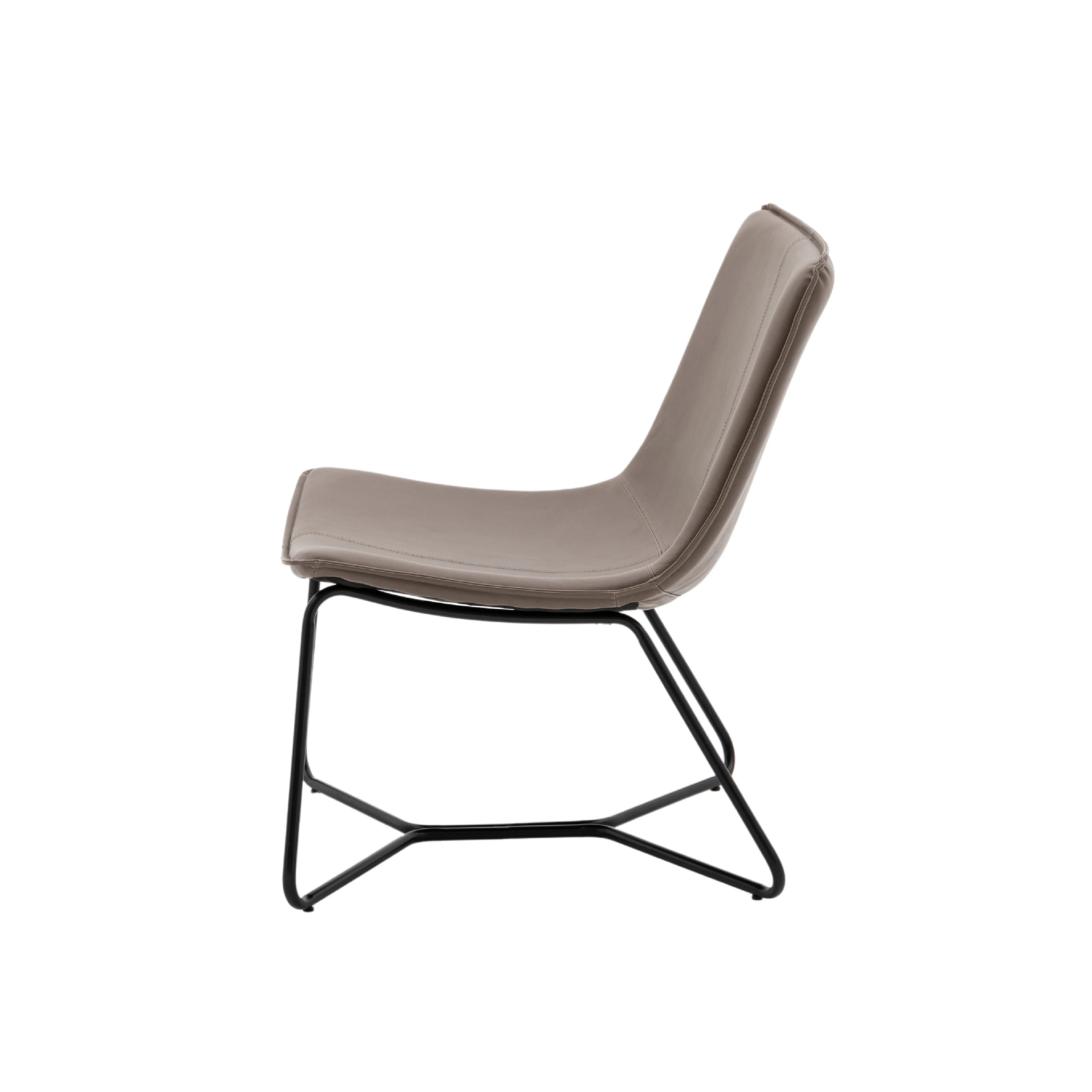 Hawking Vegan Leather Lounge Chair | Ember - Image 4