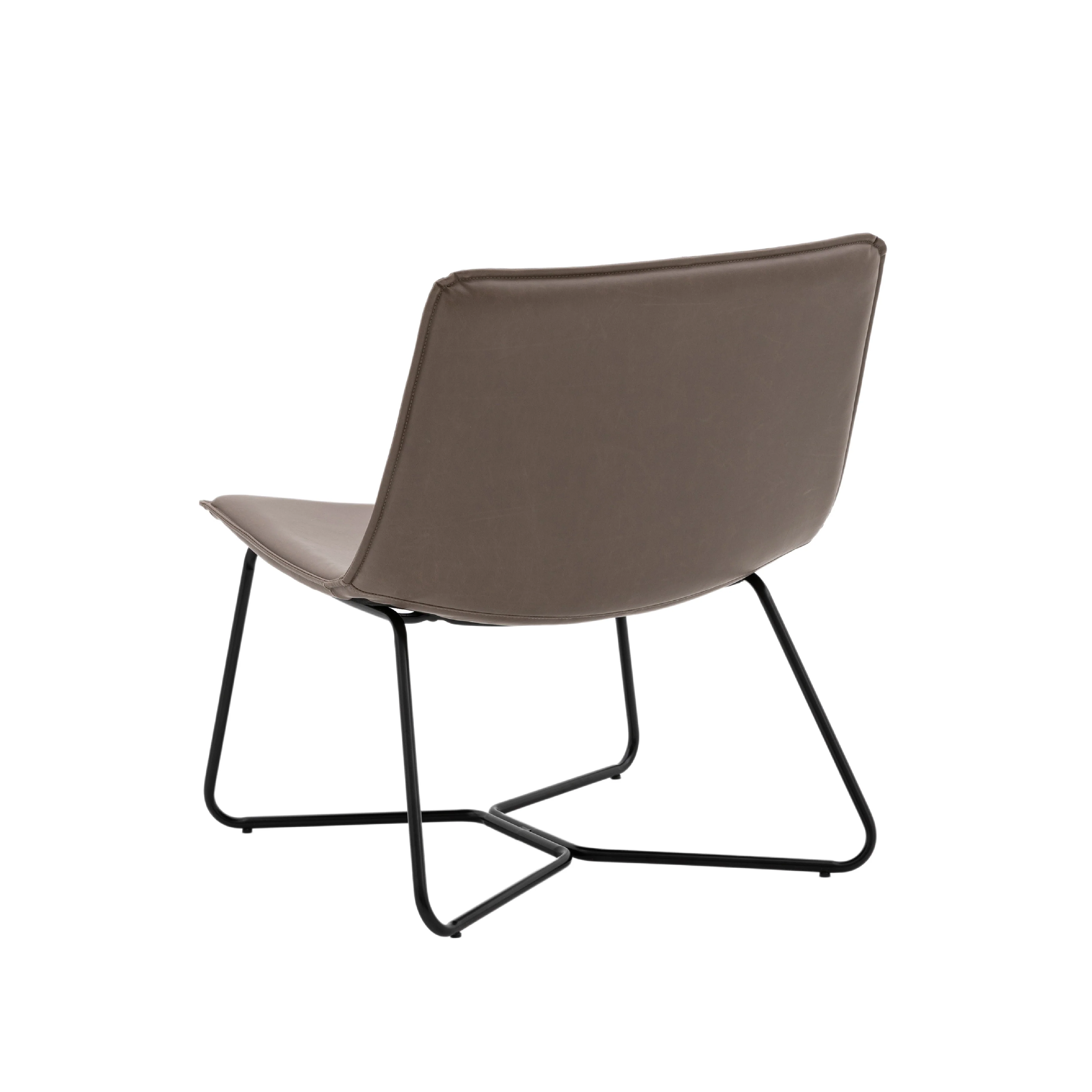 Hawking Vegan Leather Lounge Chair | Ember - Image 5