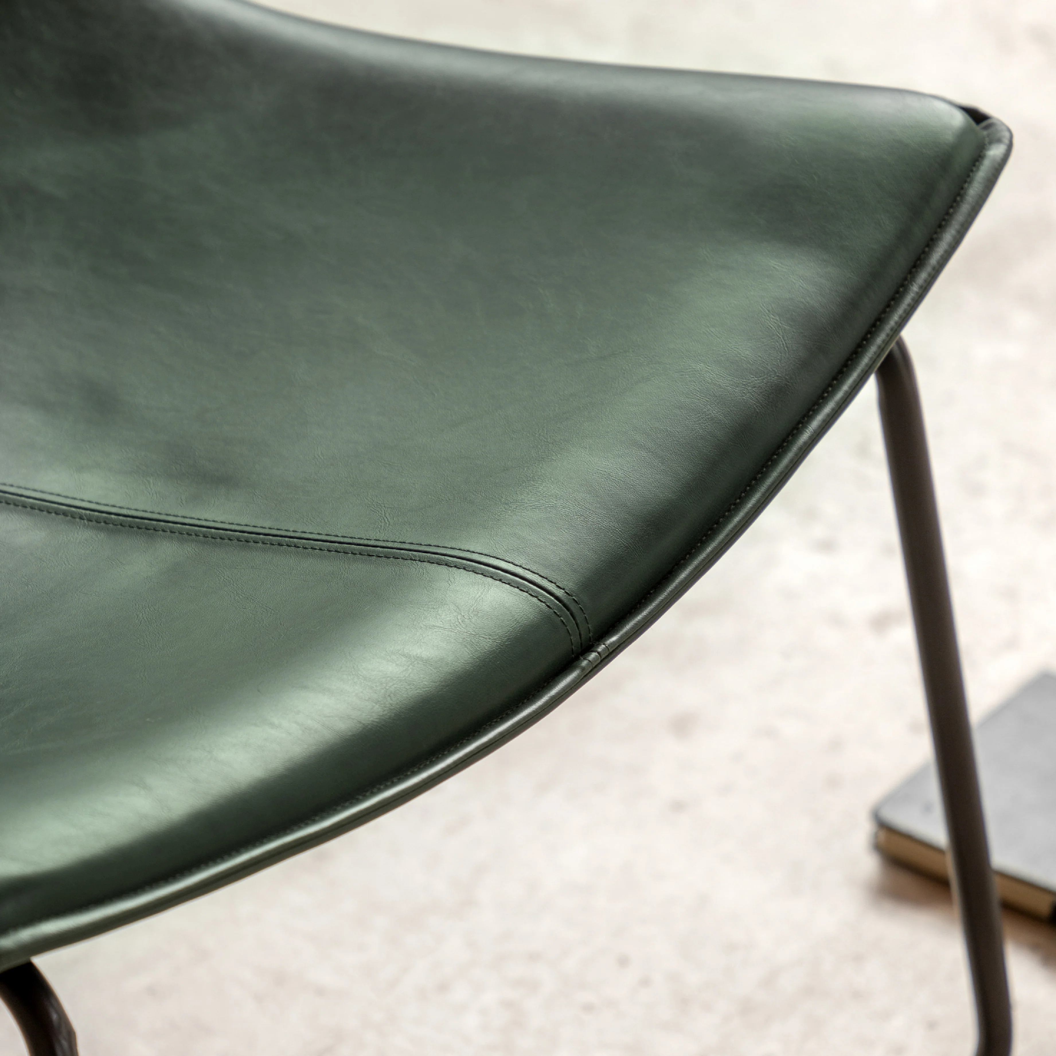 Hawking Vegan Leather Lounge Chair | Green - Image 2