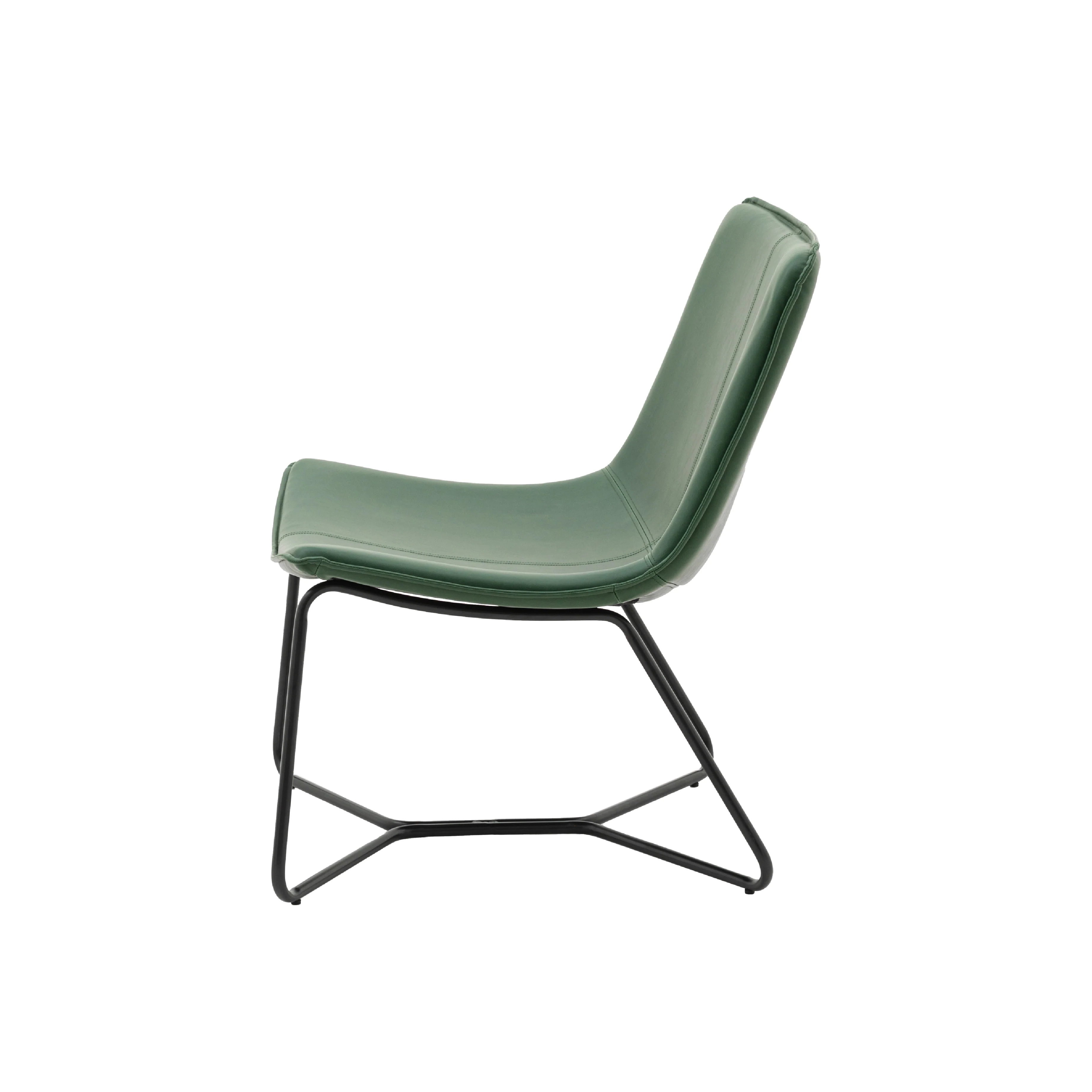 Hawking Vegan Leather Lounge Chair | Green - Image 3