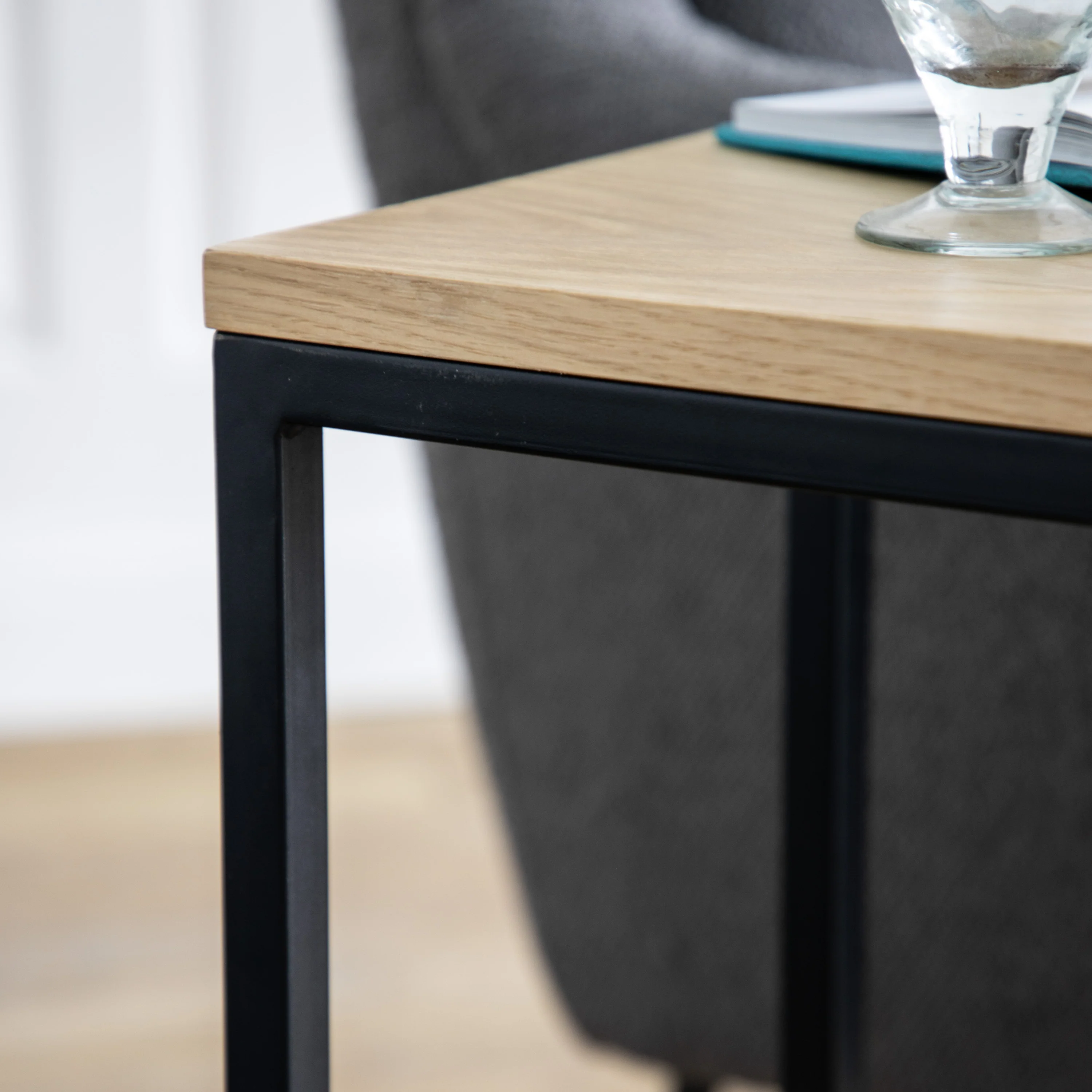 Henley Supper Table | Natural/Black - Image 3
