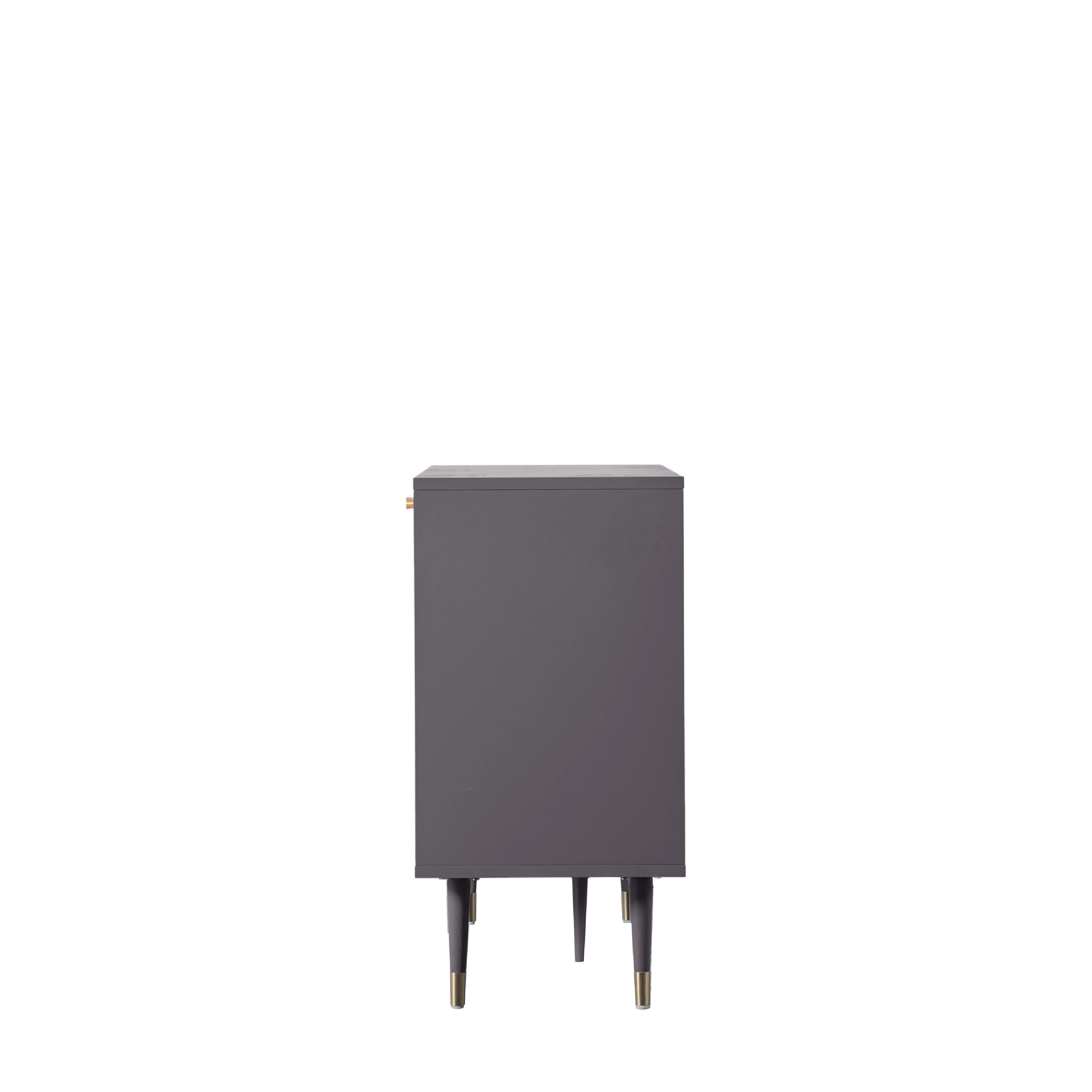 Holbrook Bauhaus 2 Door Cabinet | Grey - Image 4
