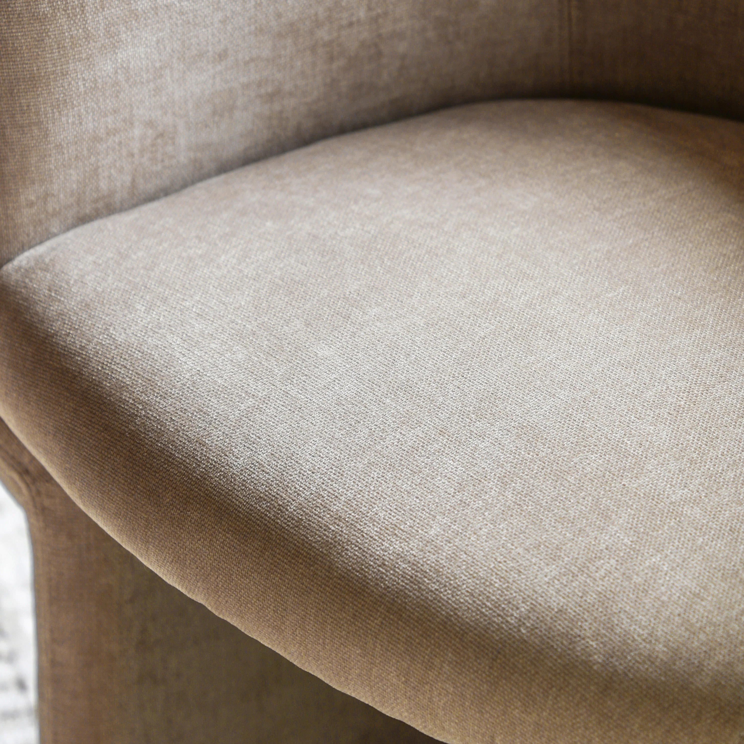 Holm Retro Tub Dining Chair | Cream - Image 4
