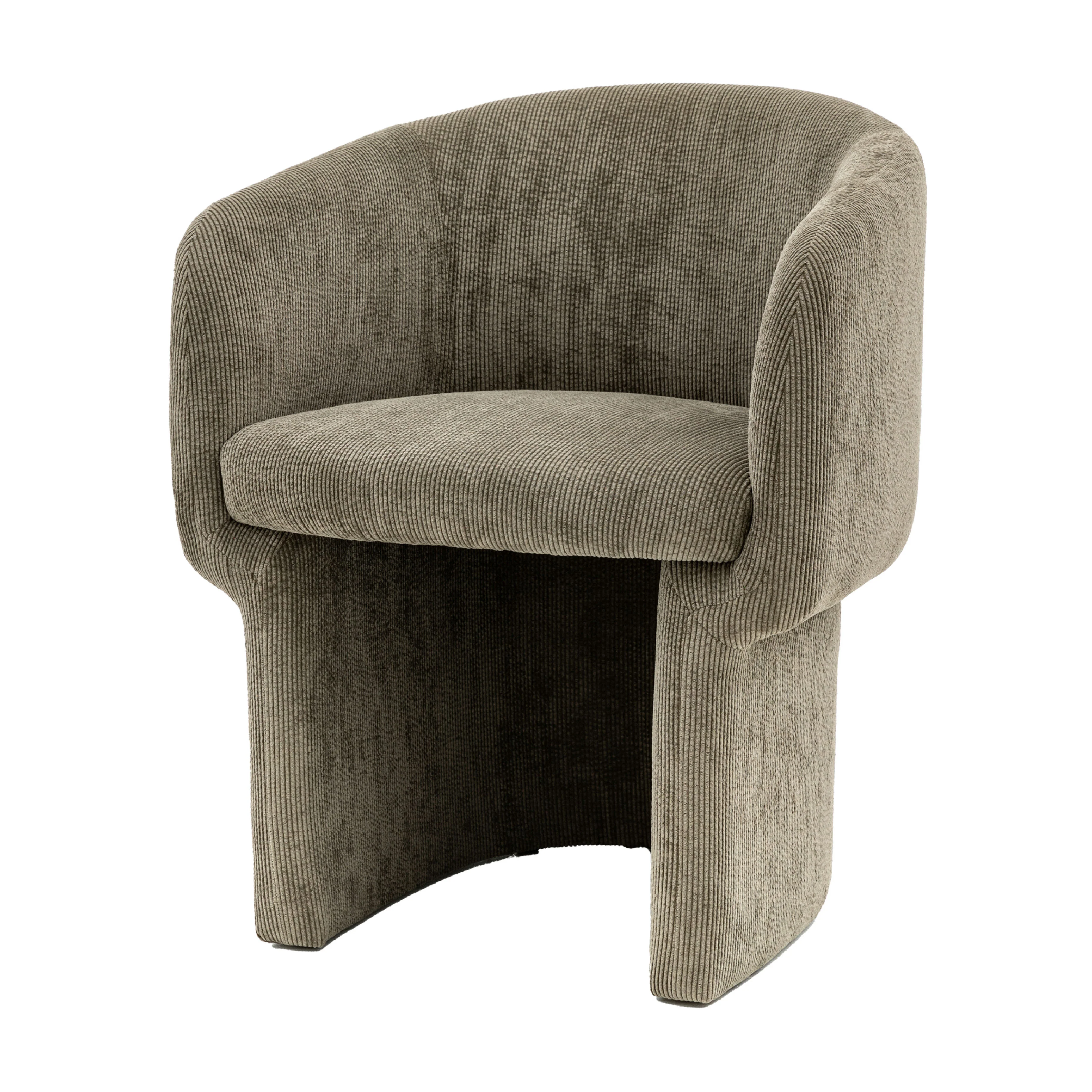 Holm Retro Tub Dining Chair | Shitake Grey - Image 3