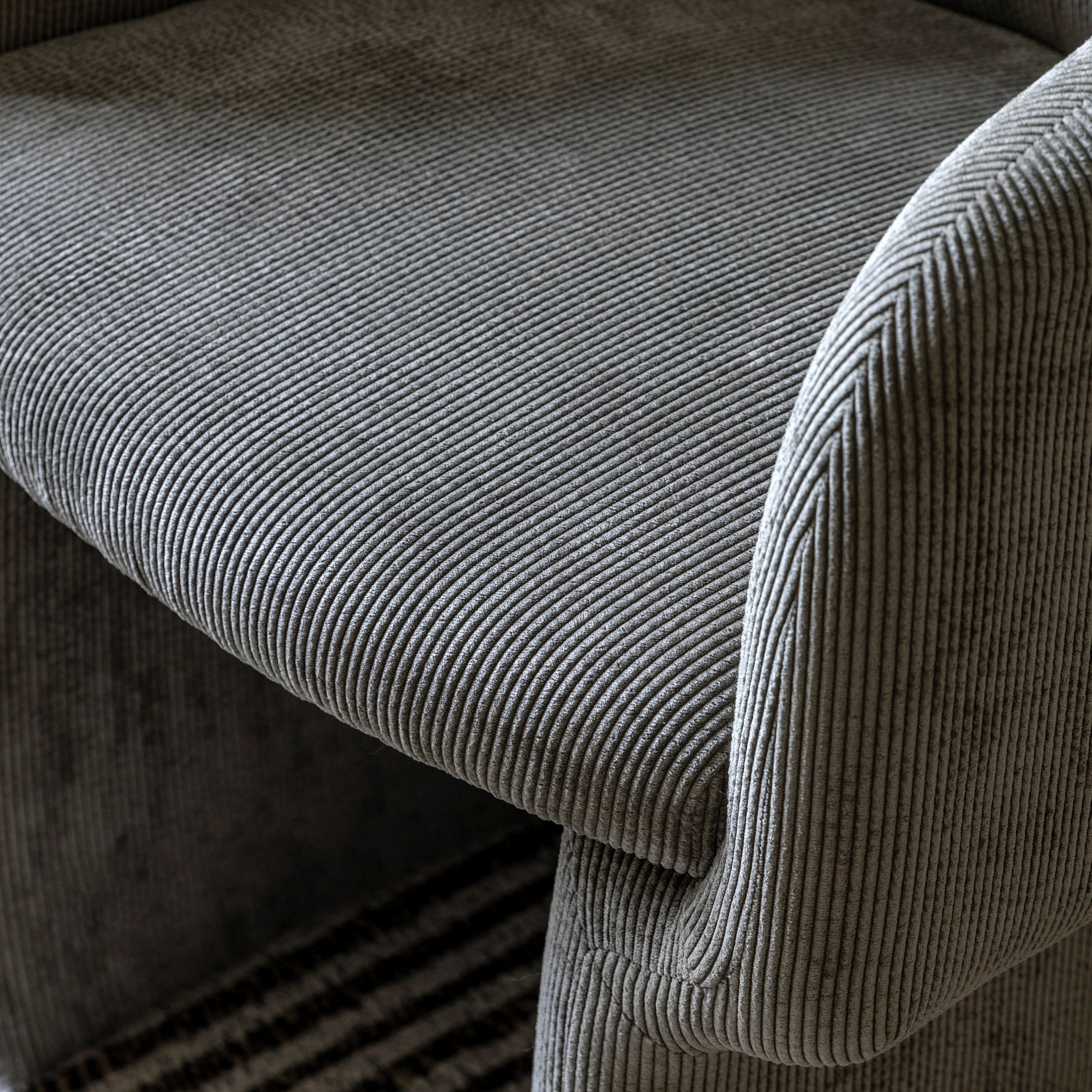 Holm Retro Tub Dining Chair | Shitake Grey - Image 5