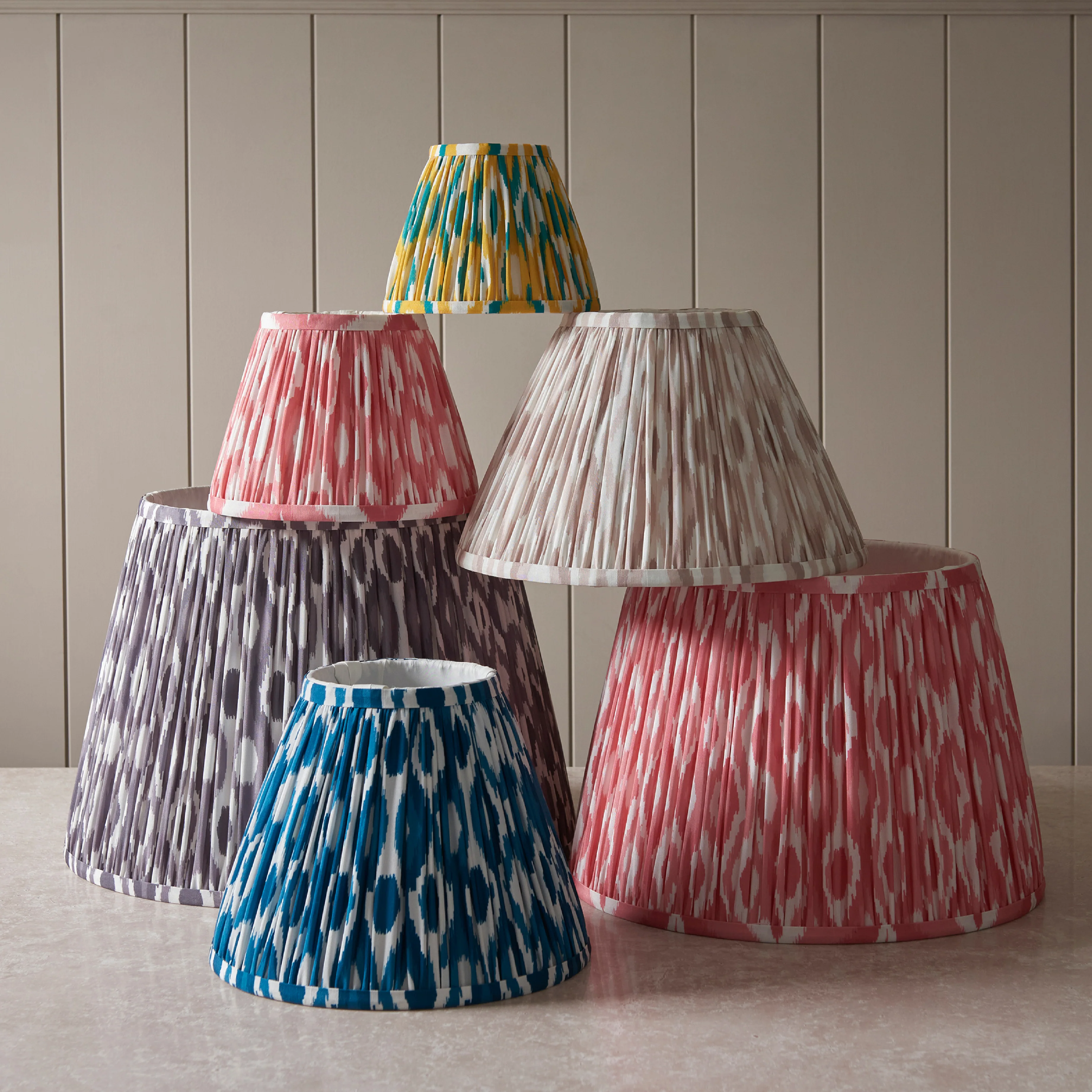 Ikat Fabric Shade | Marlin Blue - Image 2