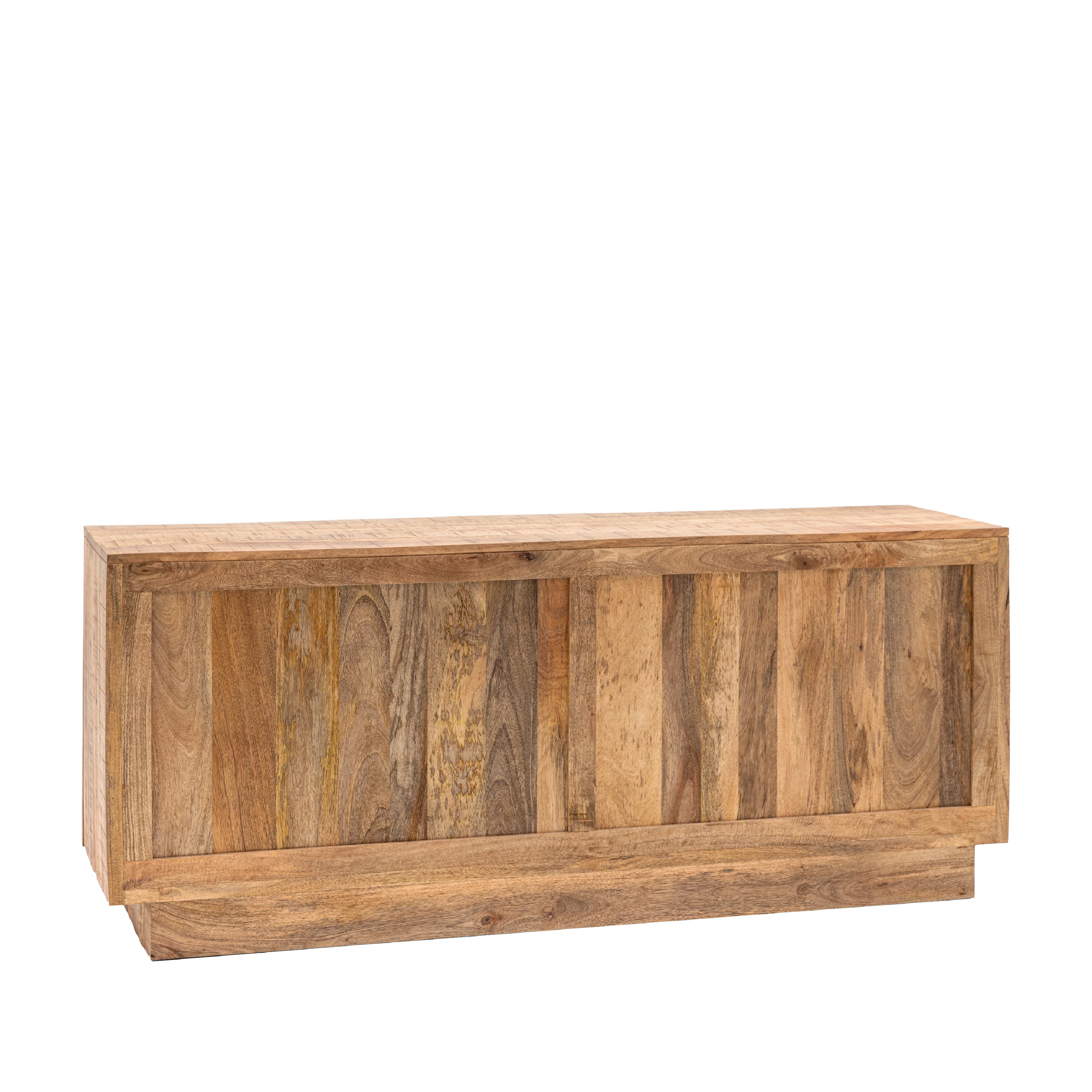 Iowa Rustic 4 Door Mango Wood Sideboard | Natural - Image 5