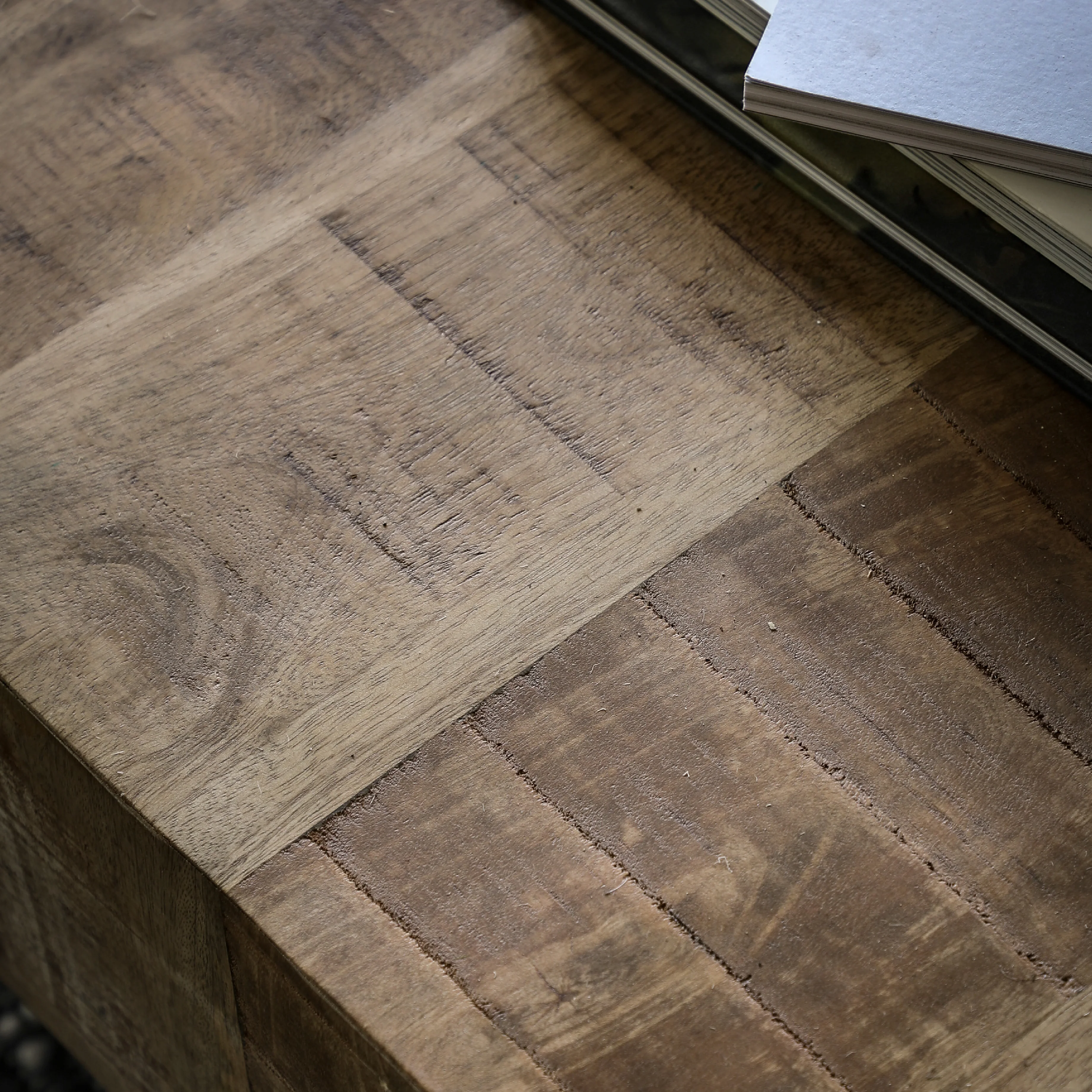 Iowa Rustic Mango Wood Coffee Table | Natural - Image 5