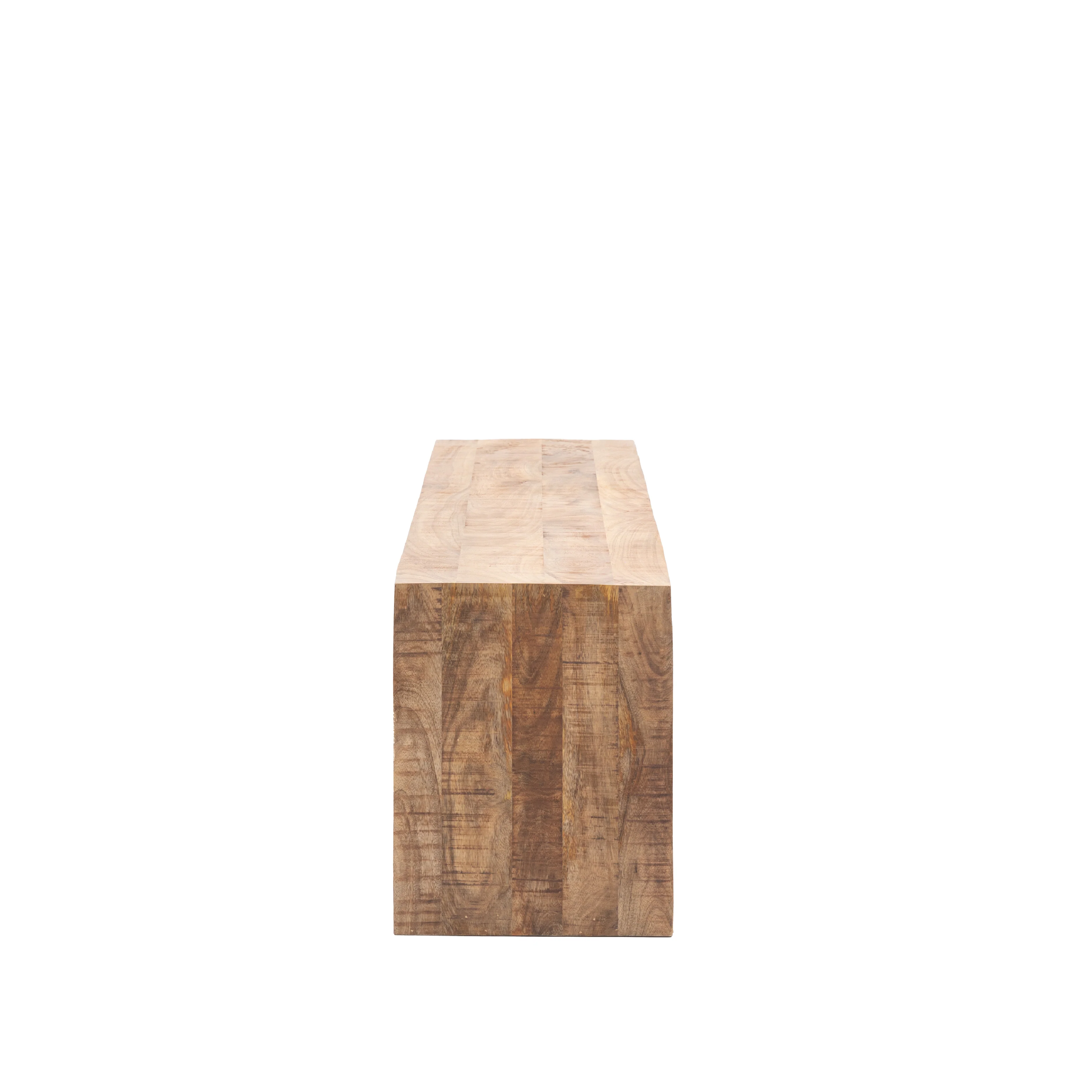 Iowa Rustic Mango Wood Dining Bench | Natural - Image 4