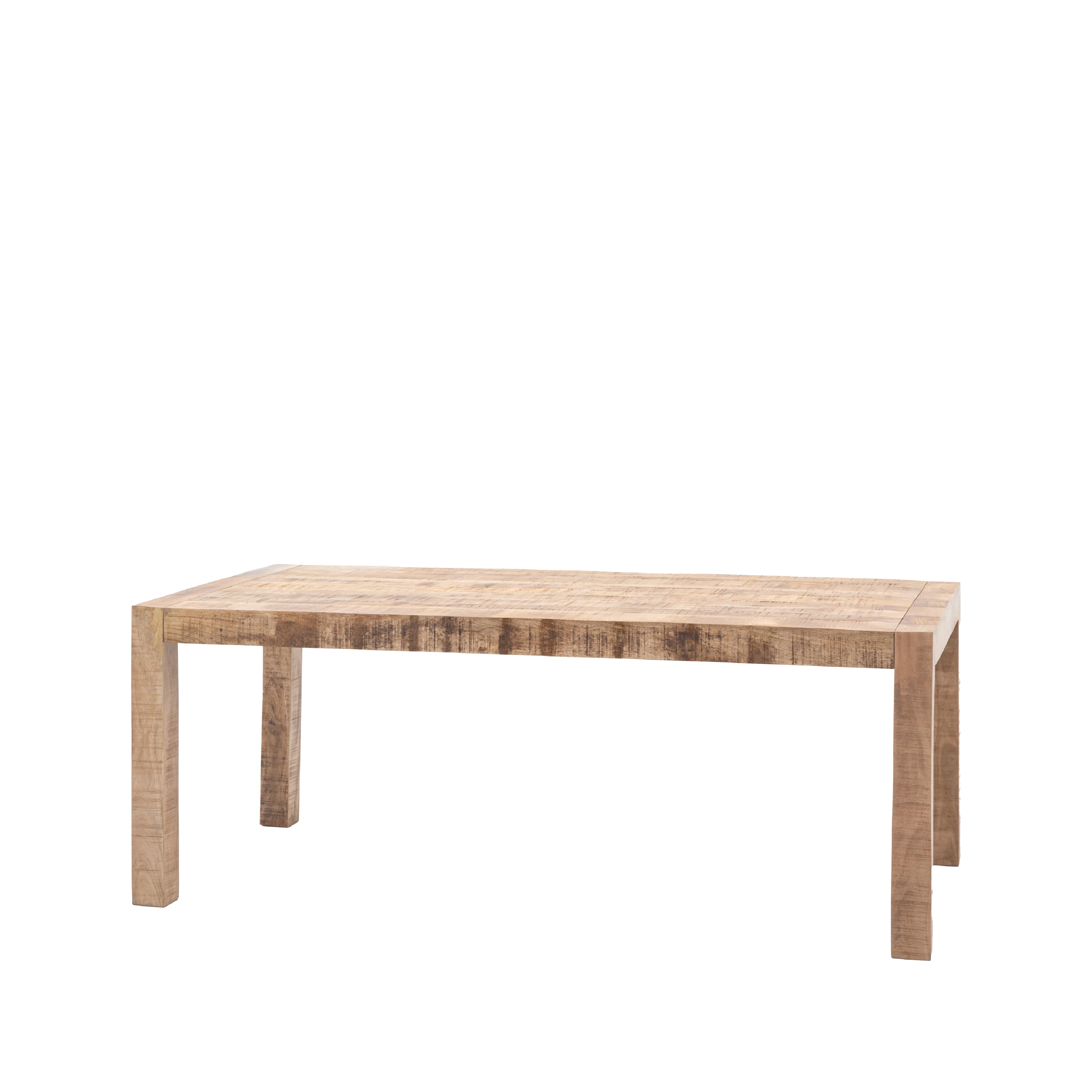 Iowa Rustic Mango Wood Dining Table | Natural - Image 3