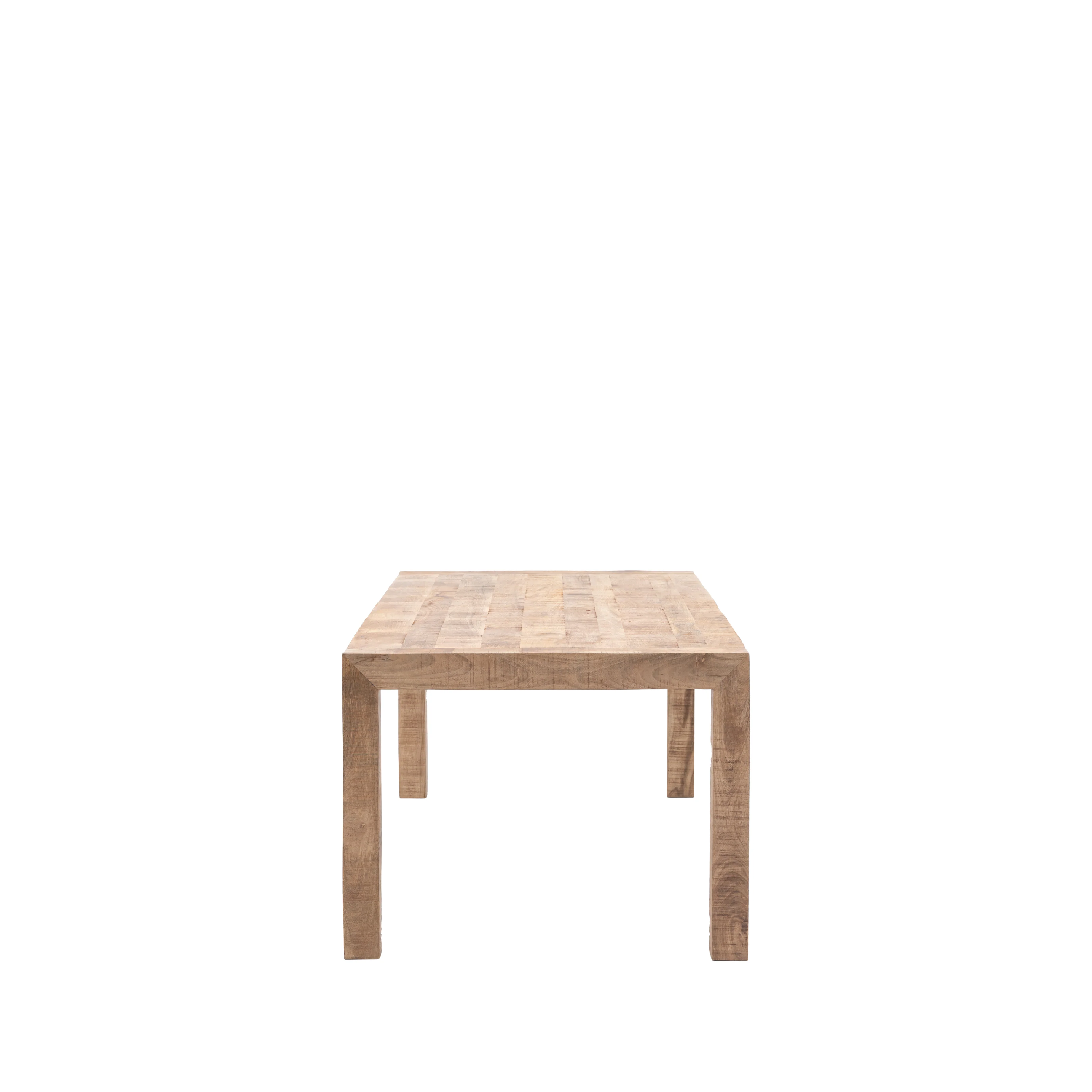 Iowa Rustic Mango Wood Dining Table | Natural - Image 4