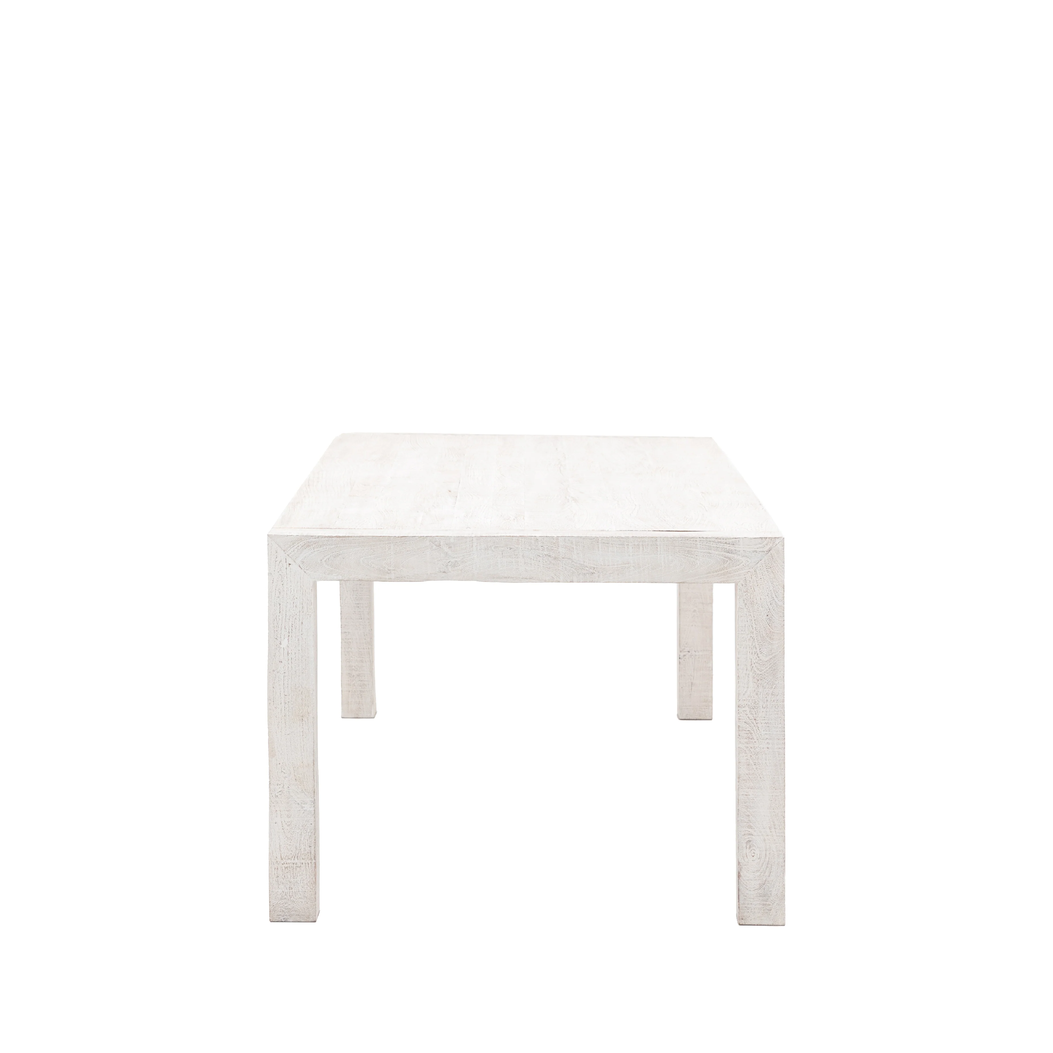 Iowa Rustic Mango Wood Dining Table | Whitewash - Image 4