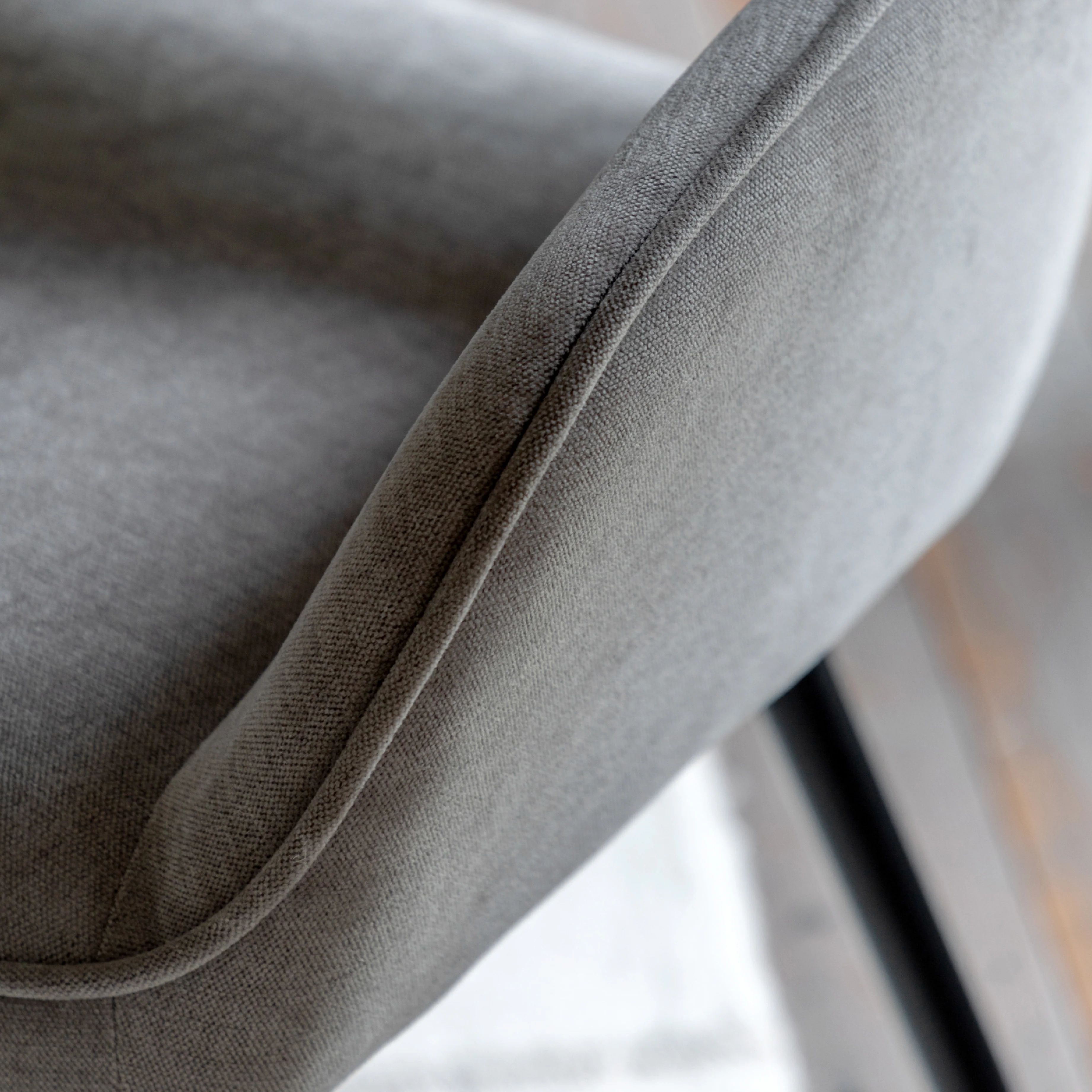 Ivorra Arch Curve Dining Chairs | Grey | Set of 2 - Image 2