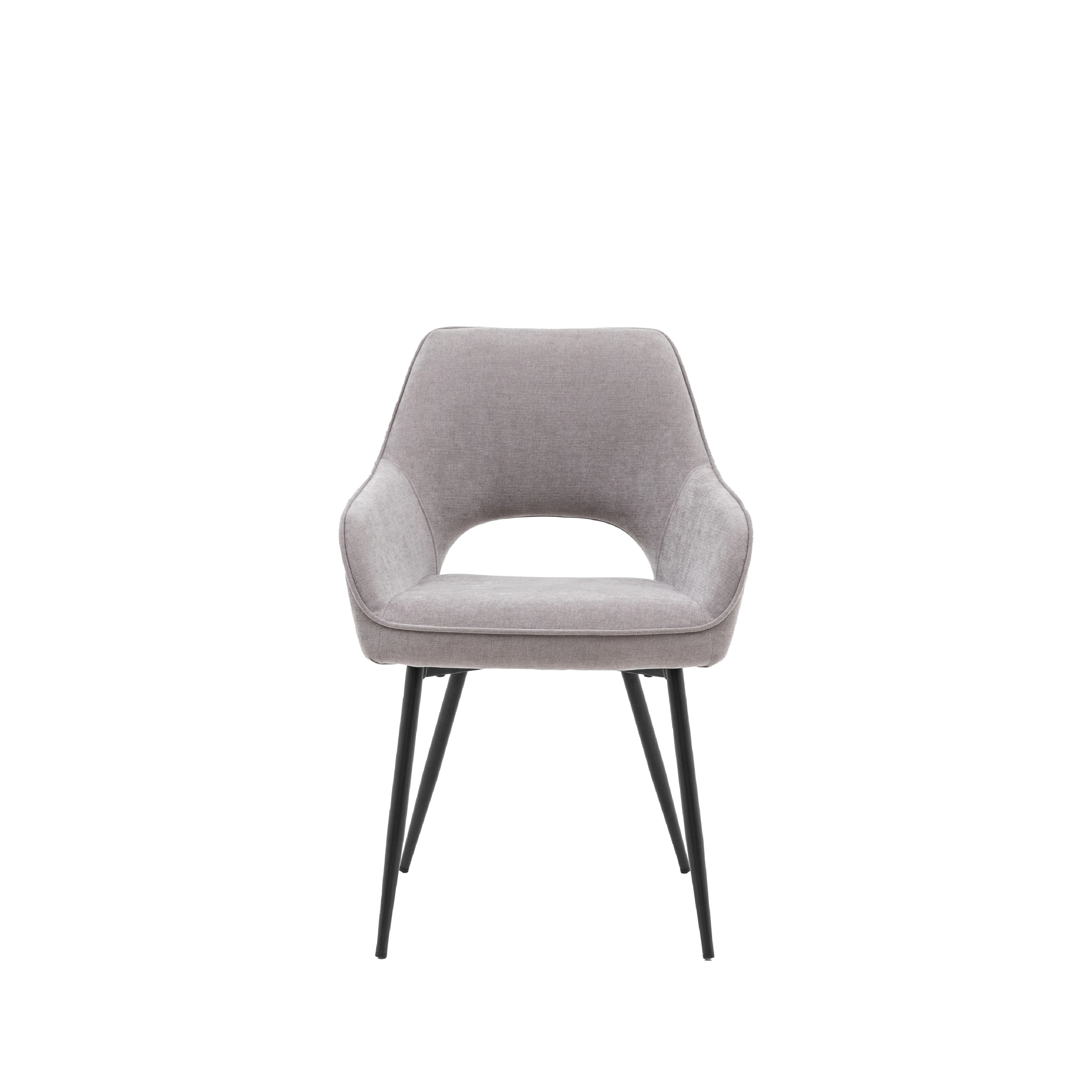 Ivorra Arch Curve Dining Chairs | Grey | Set of 2 - Image 3