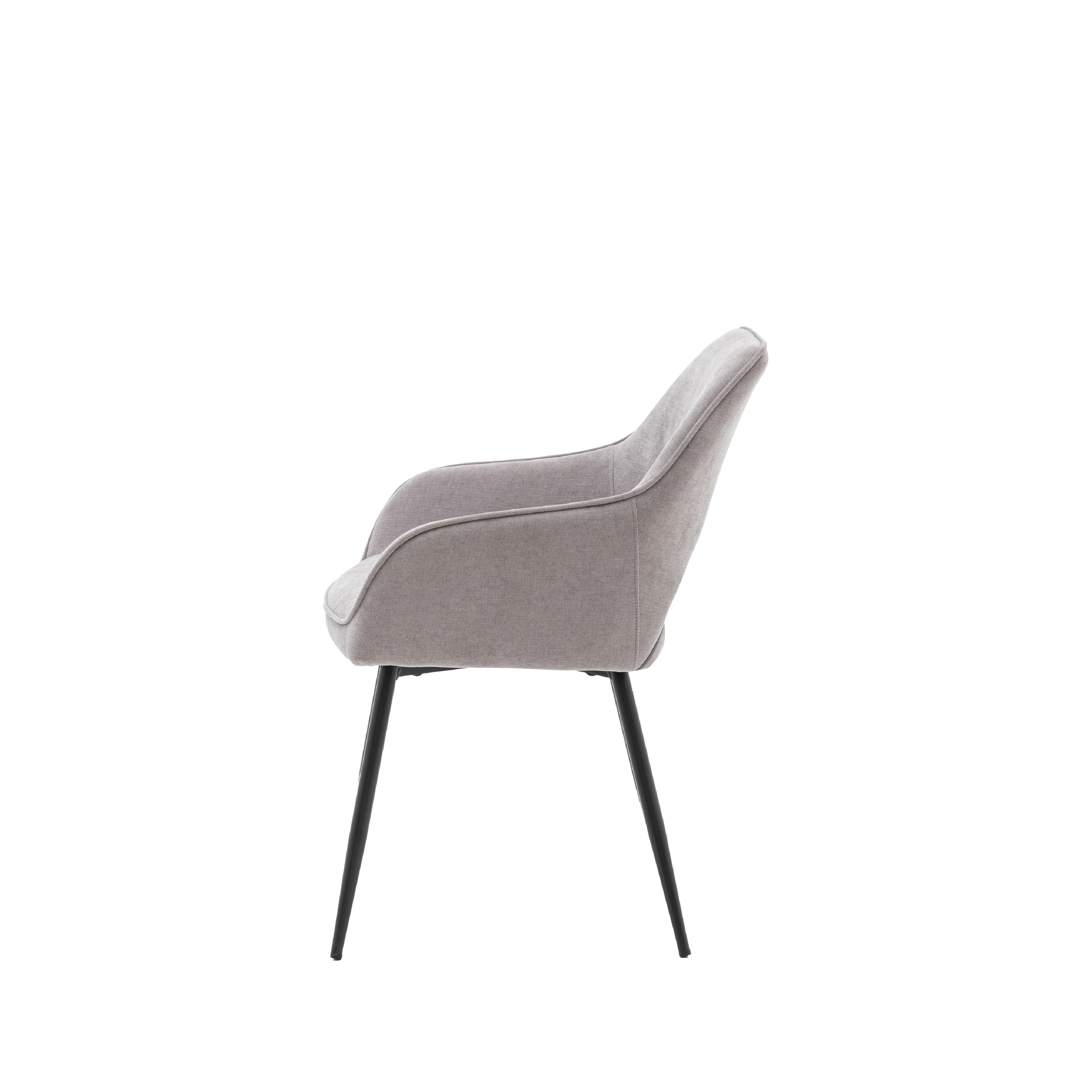 Ivorra Arch Curve Dining Chairs | Grey | Set of 2 - Image 4