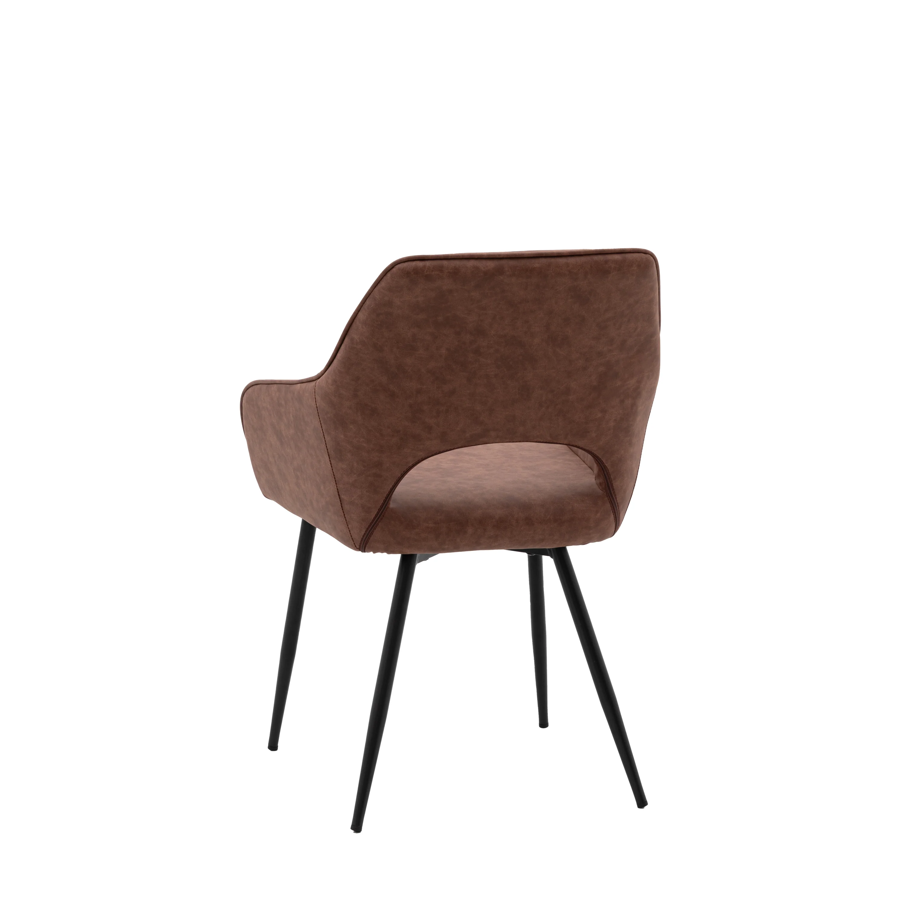 Ivorra Arch Dining Chairs | Brown | Set of 2 - Image 4