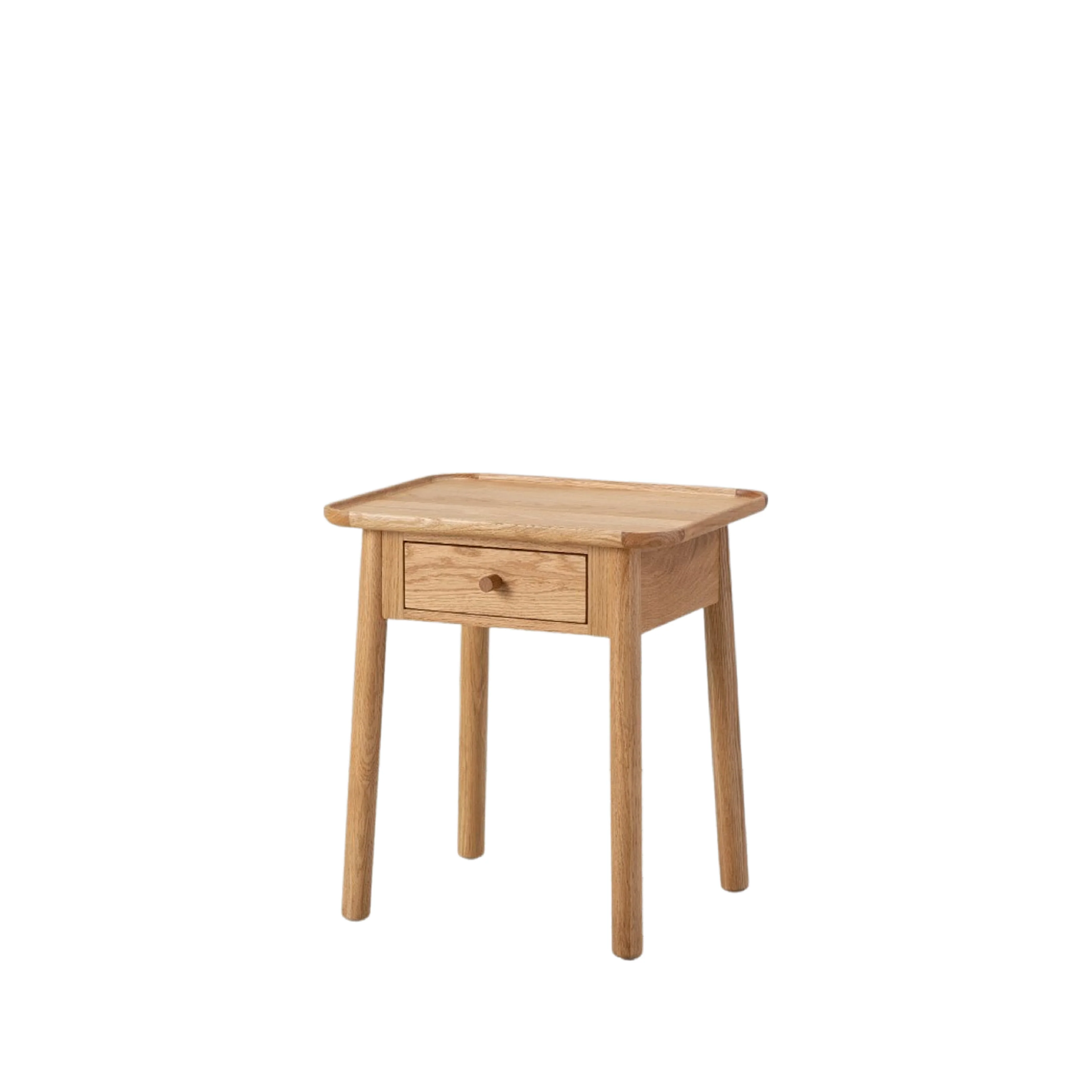 Kingham 1 Drawer Oak Side Table | Natural - Image 3