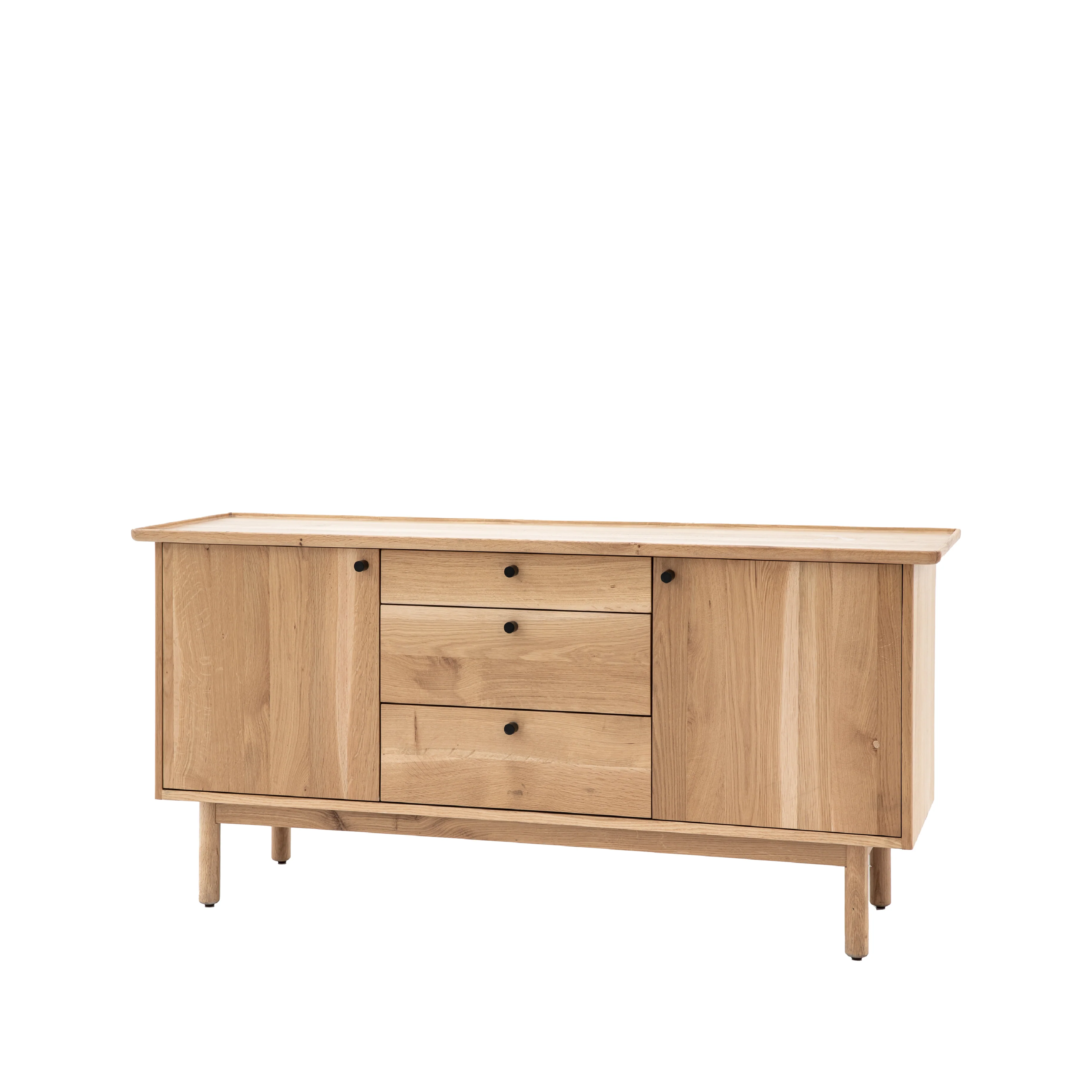 Kingham 3 Drawer Oak Sideboard | Natural - Image 3