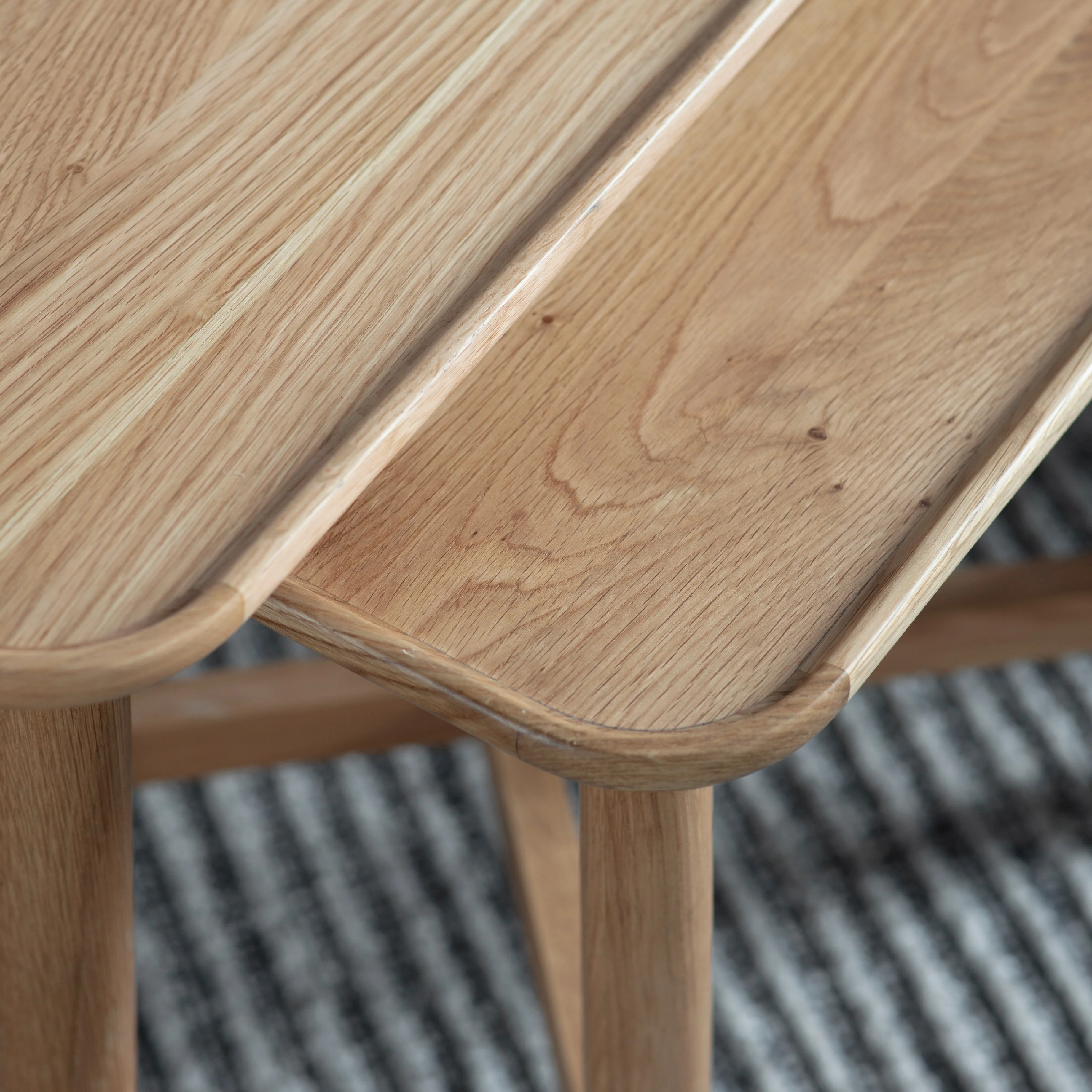 Kingham Oak Nesting Side Tables | Natural | Set of 2 - Image 2