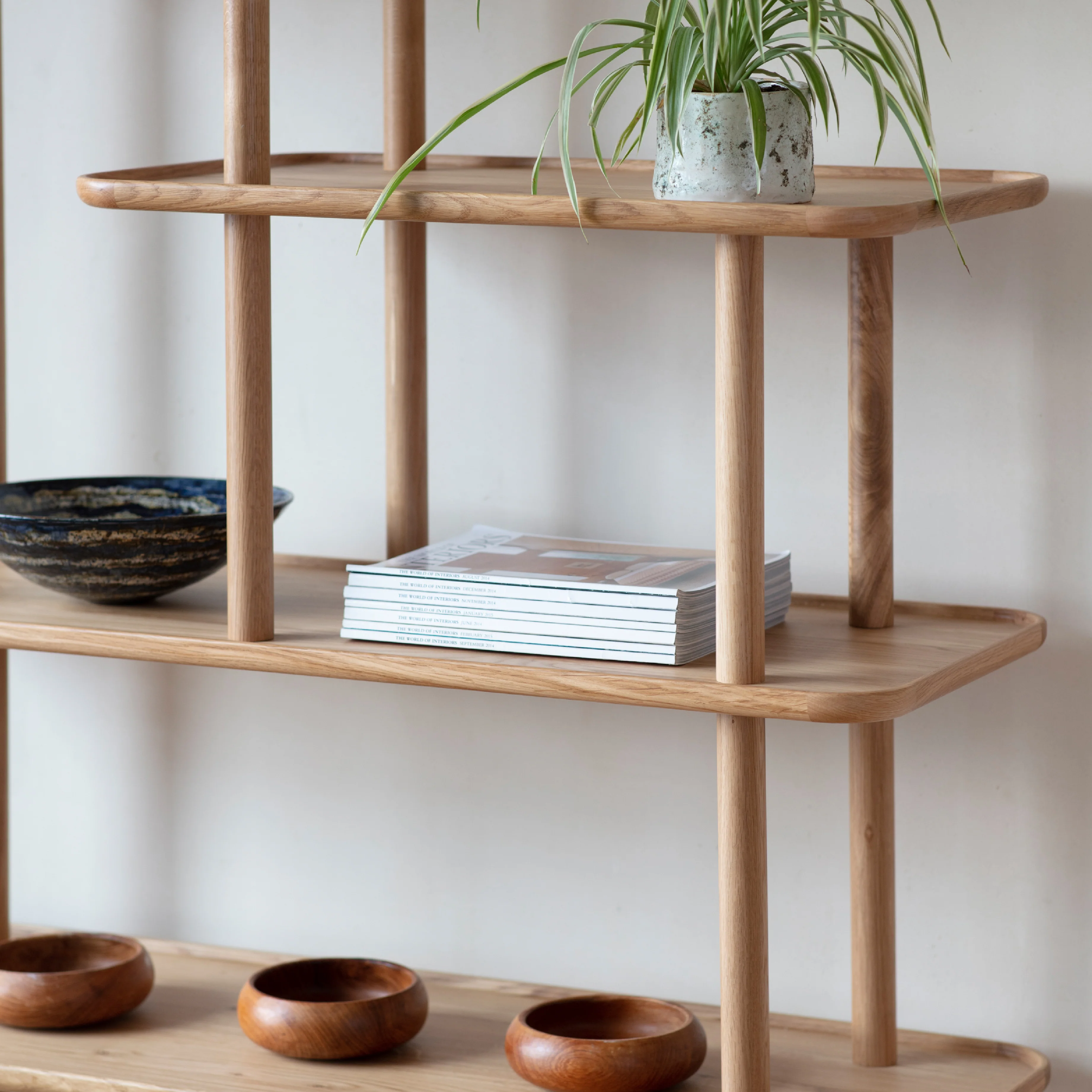 Kingham Oak Open Display Unit | Natural - Image 2