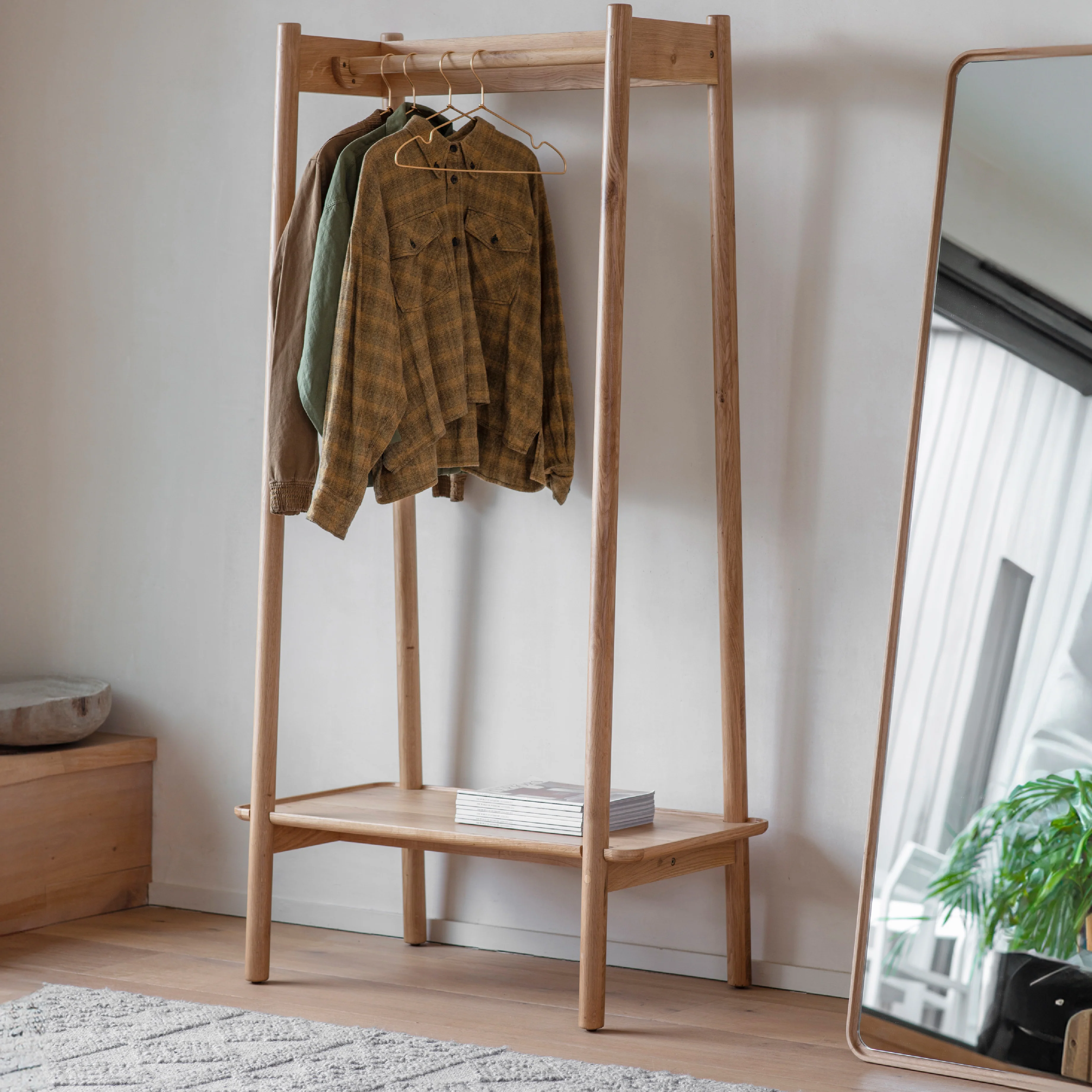 Kingham Oak Open Wardrobe | Natural