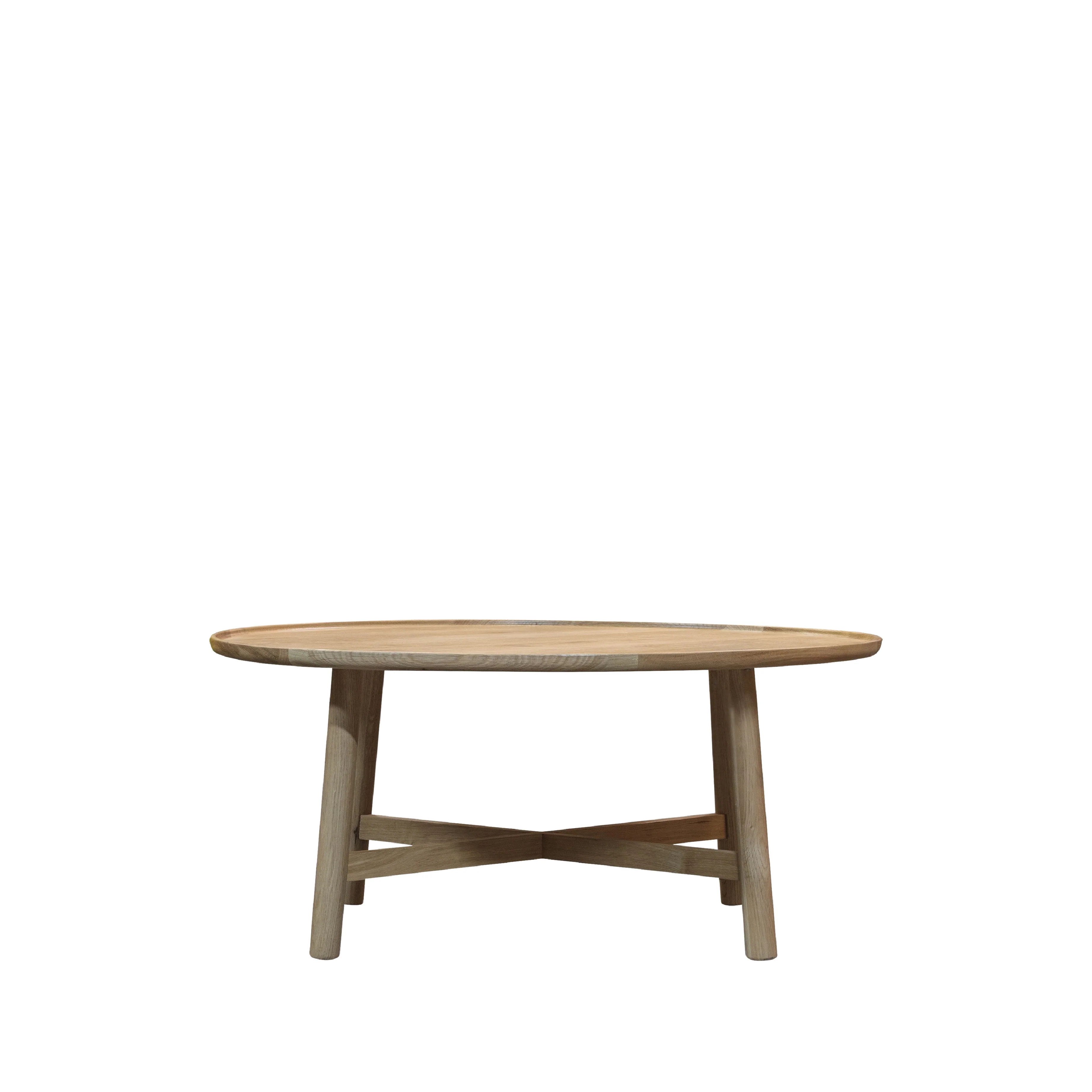Kingham Oak Round Coffee Table | Natural - Image 3