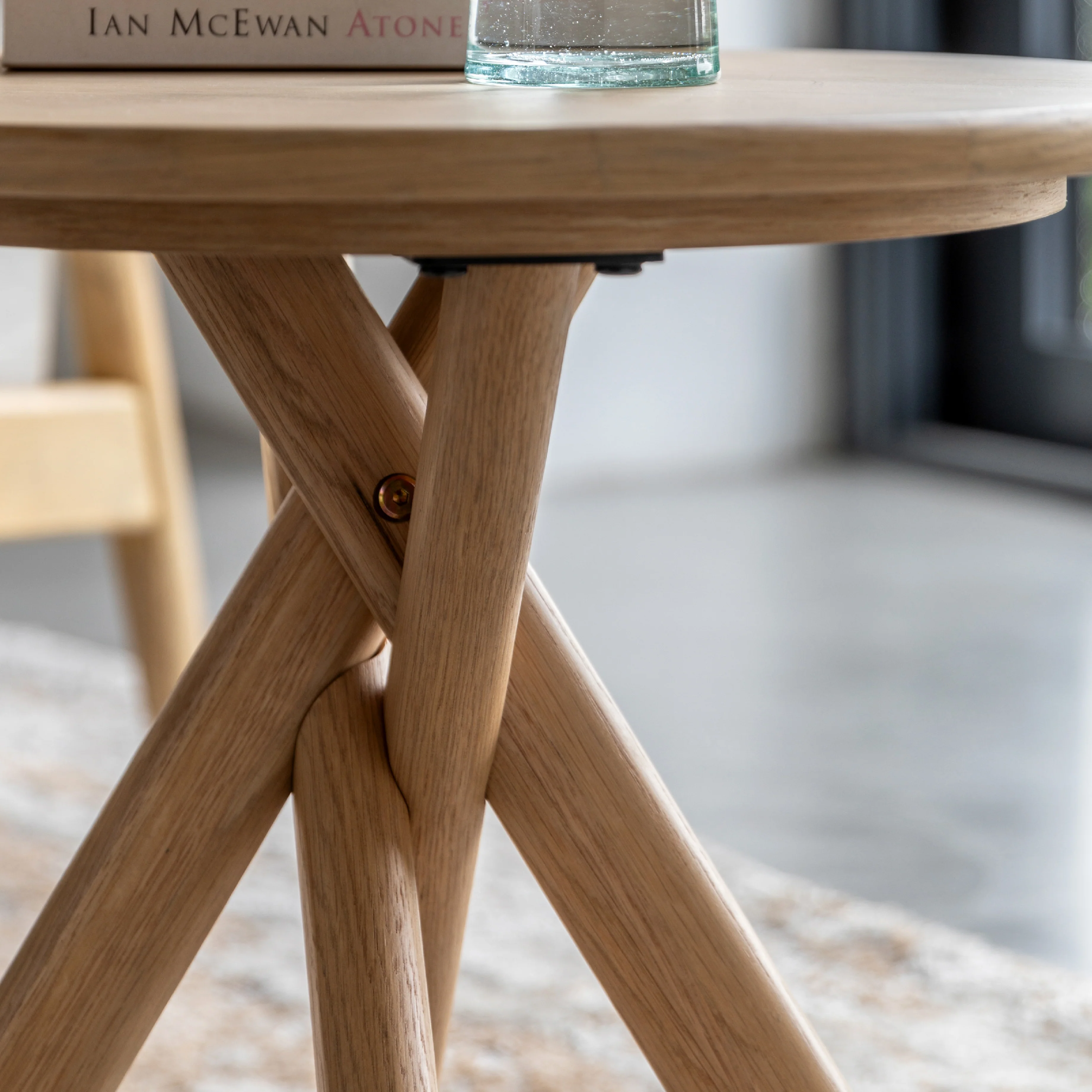 Korsa Sculptural Side Table | Natural - Image 2