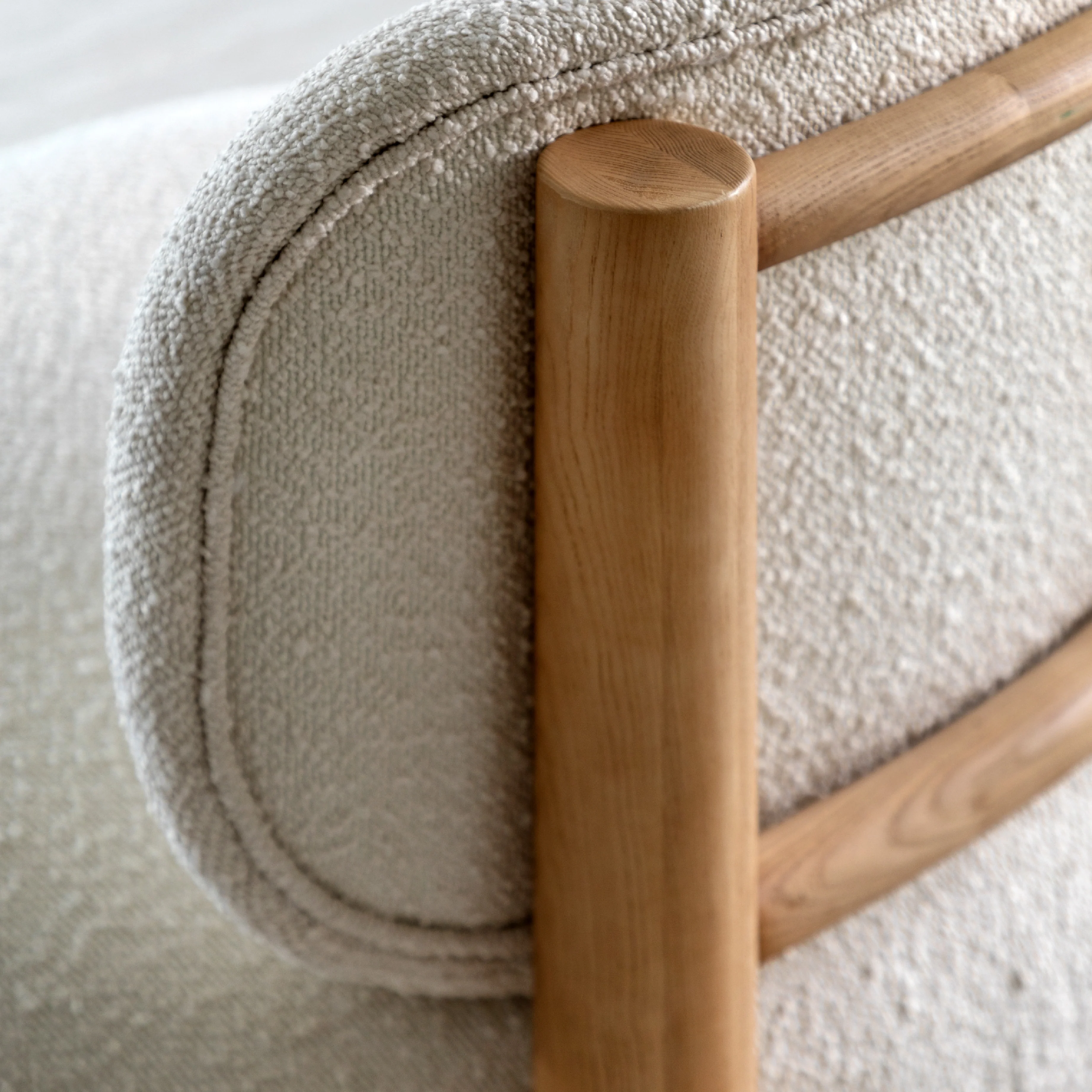 Kubbe Boucle Chair | Vanilla - Image 2