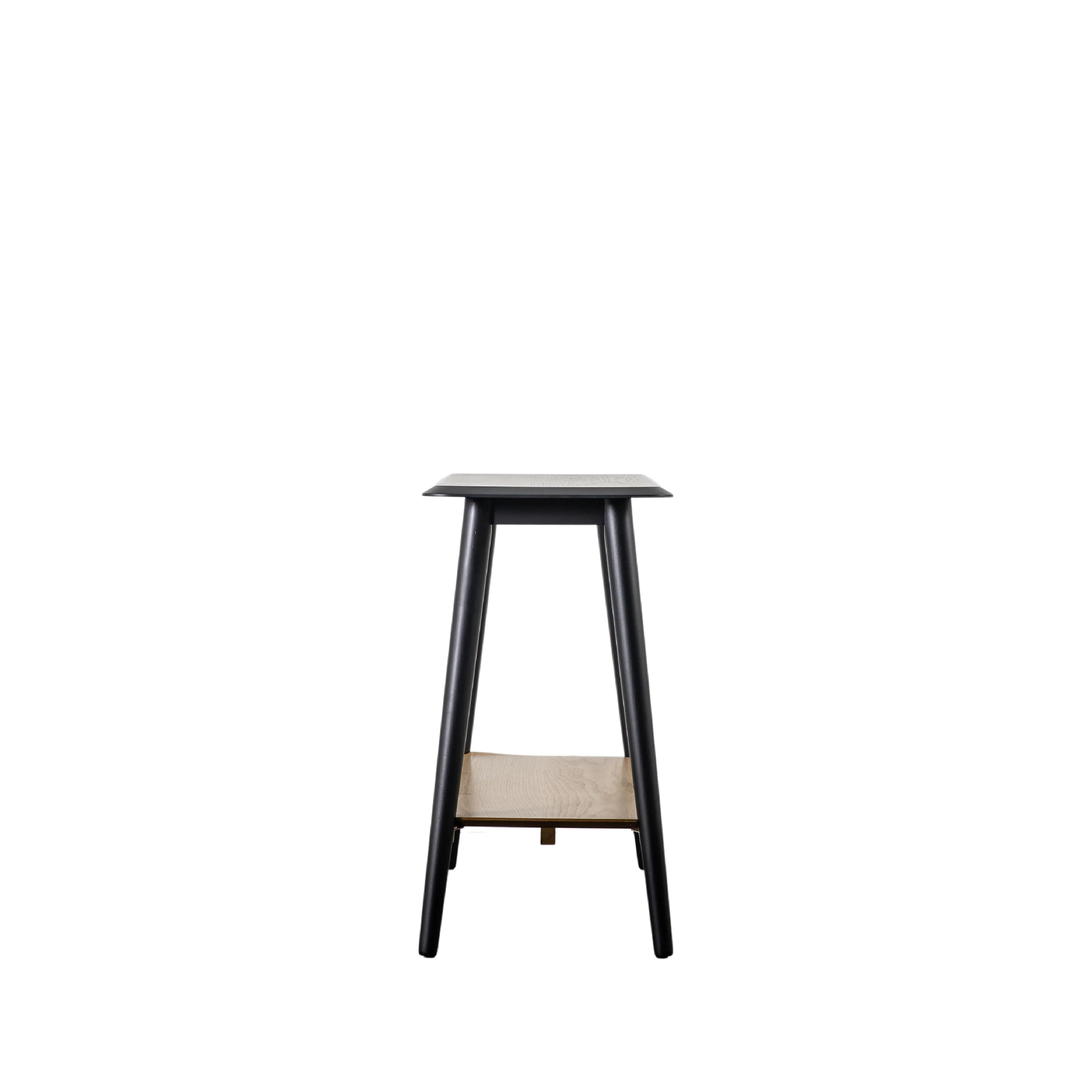 Maddox Mid-Century Modern Console Table with Shelf | Black - Image 4