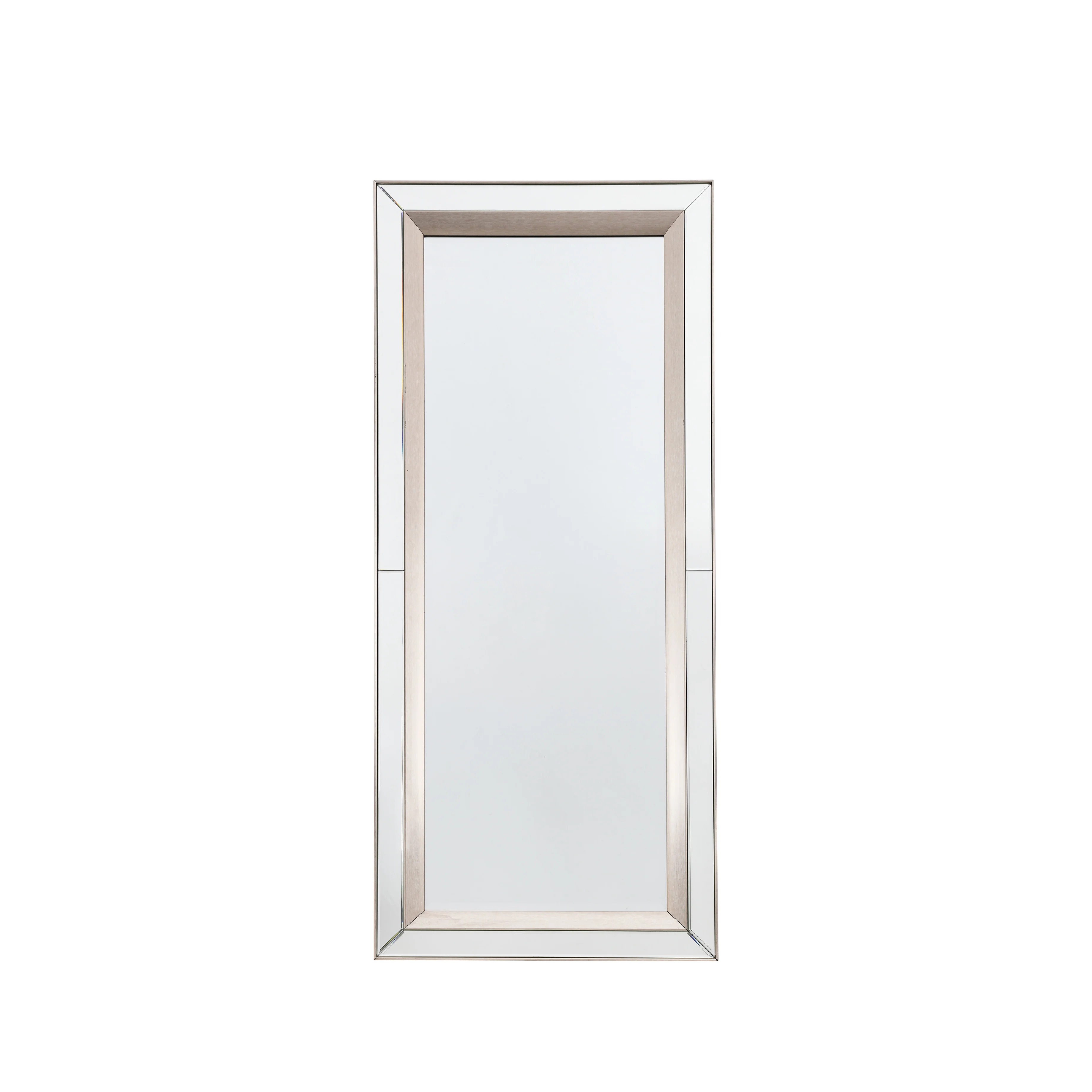 Madrid Bevelled Leaner Mirror | Silver | Large - Image 3