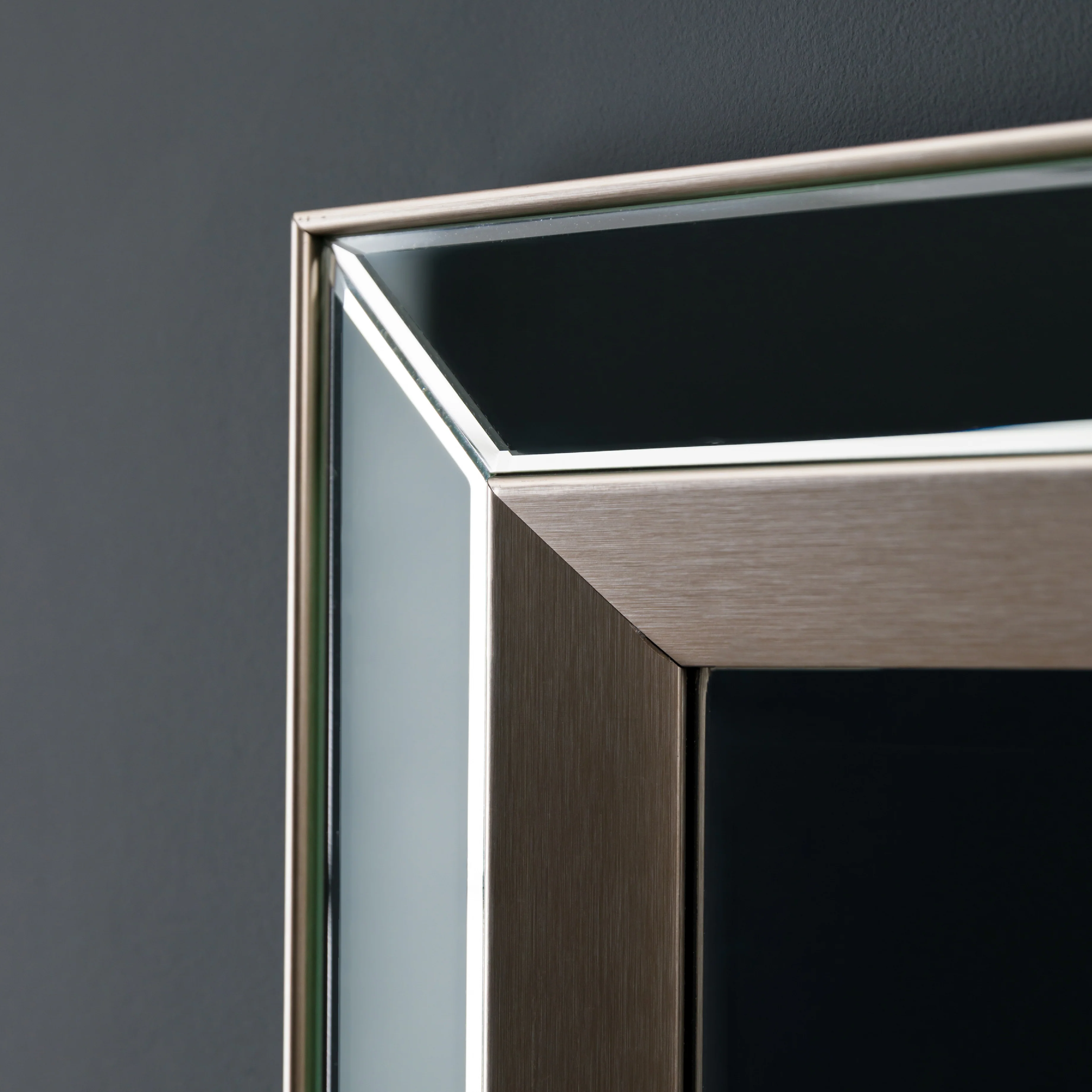 Madrid Bevelled Mirror | Silver | Small - Image 3