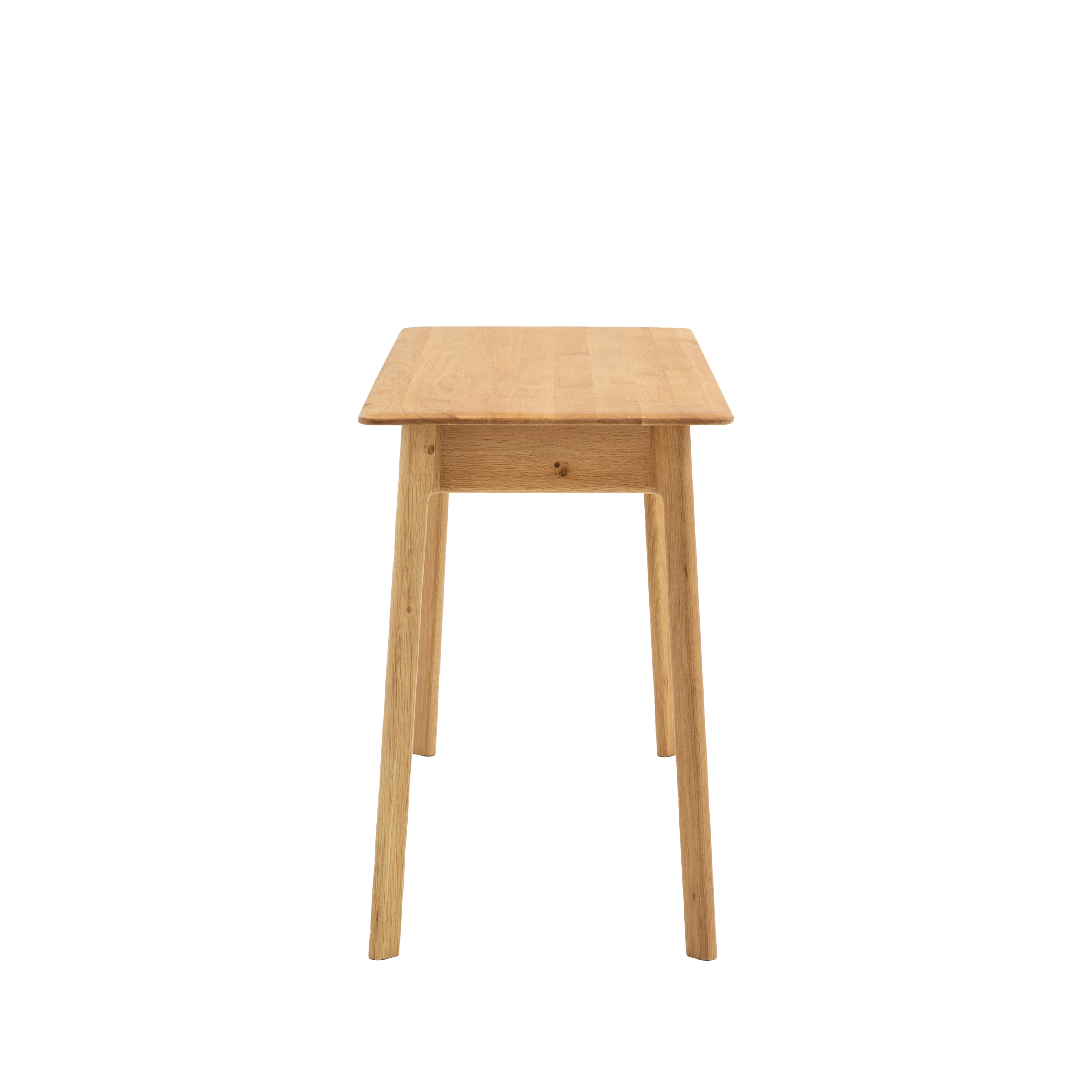 Madrid Mid-Century Scandi 1 Drawer Desk | Oak - Image 3